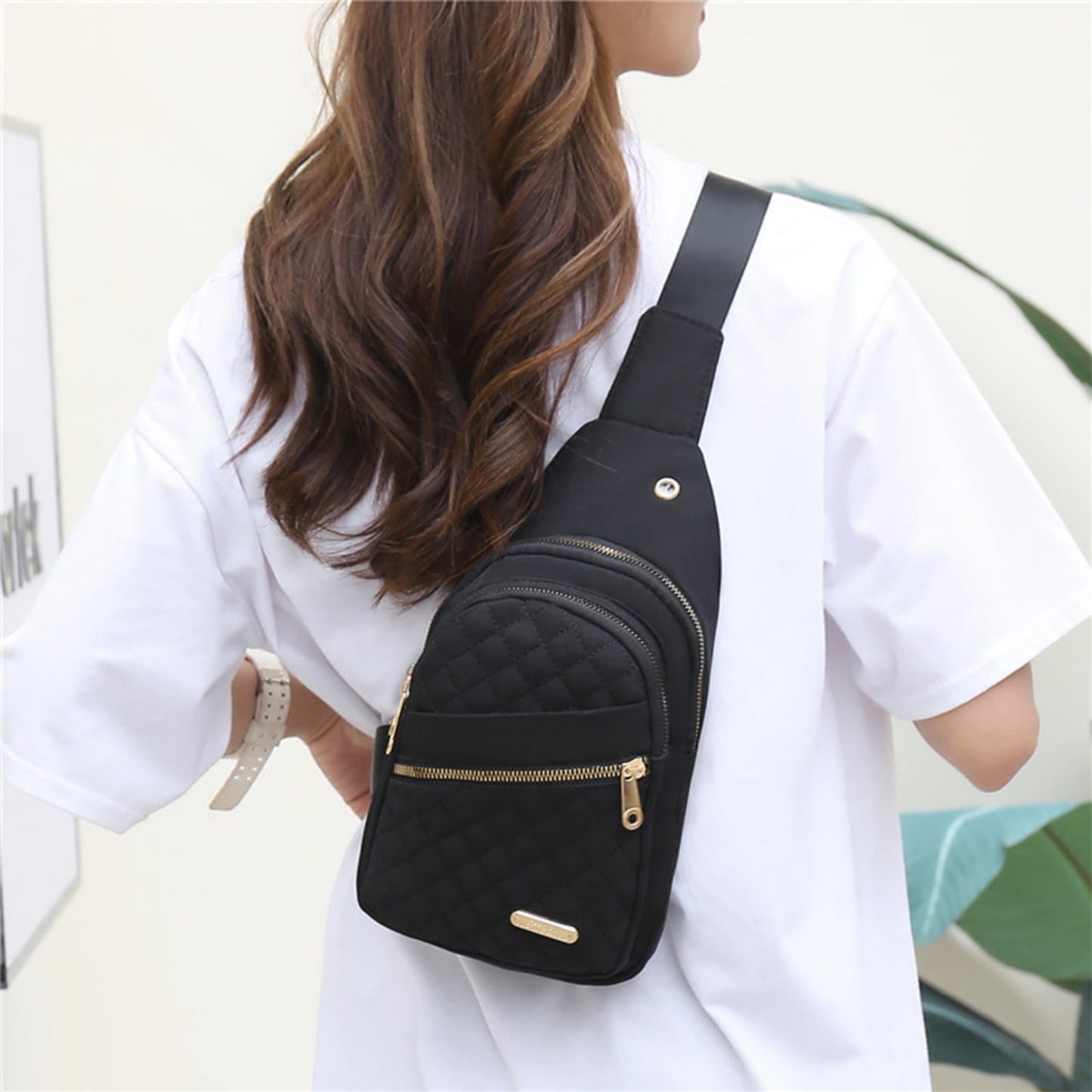 Suncoda Sling Bag for Women, Crossbody Sling Backpack Small Sling Bag Multipurpose Crossbody Shoulder Bag Travel Hiking Backpack, Sling Bag for Men #1-Black