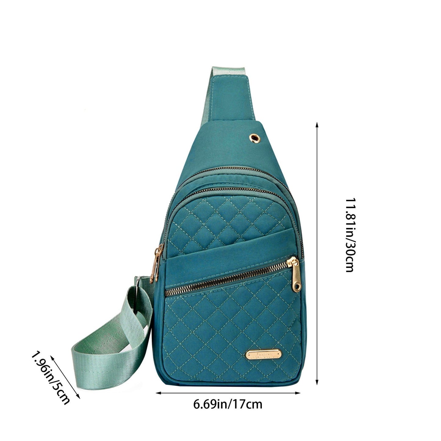 Suncoda Sling Bag for Women, Crossbody Sling Backpack Small Sling Bag Multipurpose Crossbody Shoulder Bag Travel Hiking Backpack, Sling Bag for Men #1-Green