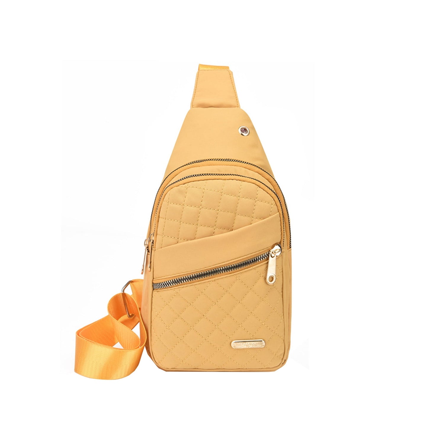 Suncoda Sling Bag for Women, Crossbody Sling Backpack Small Sling Bag Multipurpose Crossbody Shoulder Bag Travel Hiking Backpack, Sling Bag for Men #1-Yellow