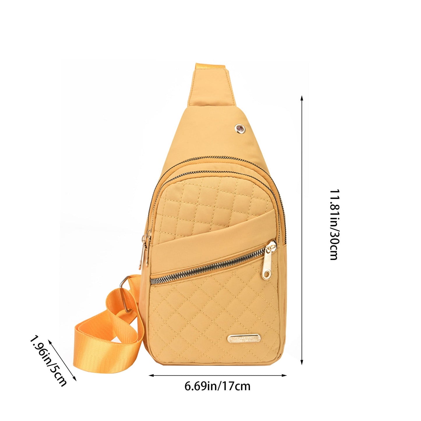 Suncoda Sling Bag for Women, Crossbody Sling Backpack Small Sling Bag Multipurpose Crossbody Shoulder Bag Travel Hiking Backpack, Sling Bag for Men #1-Yellow