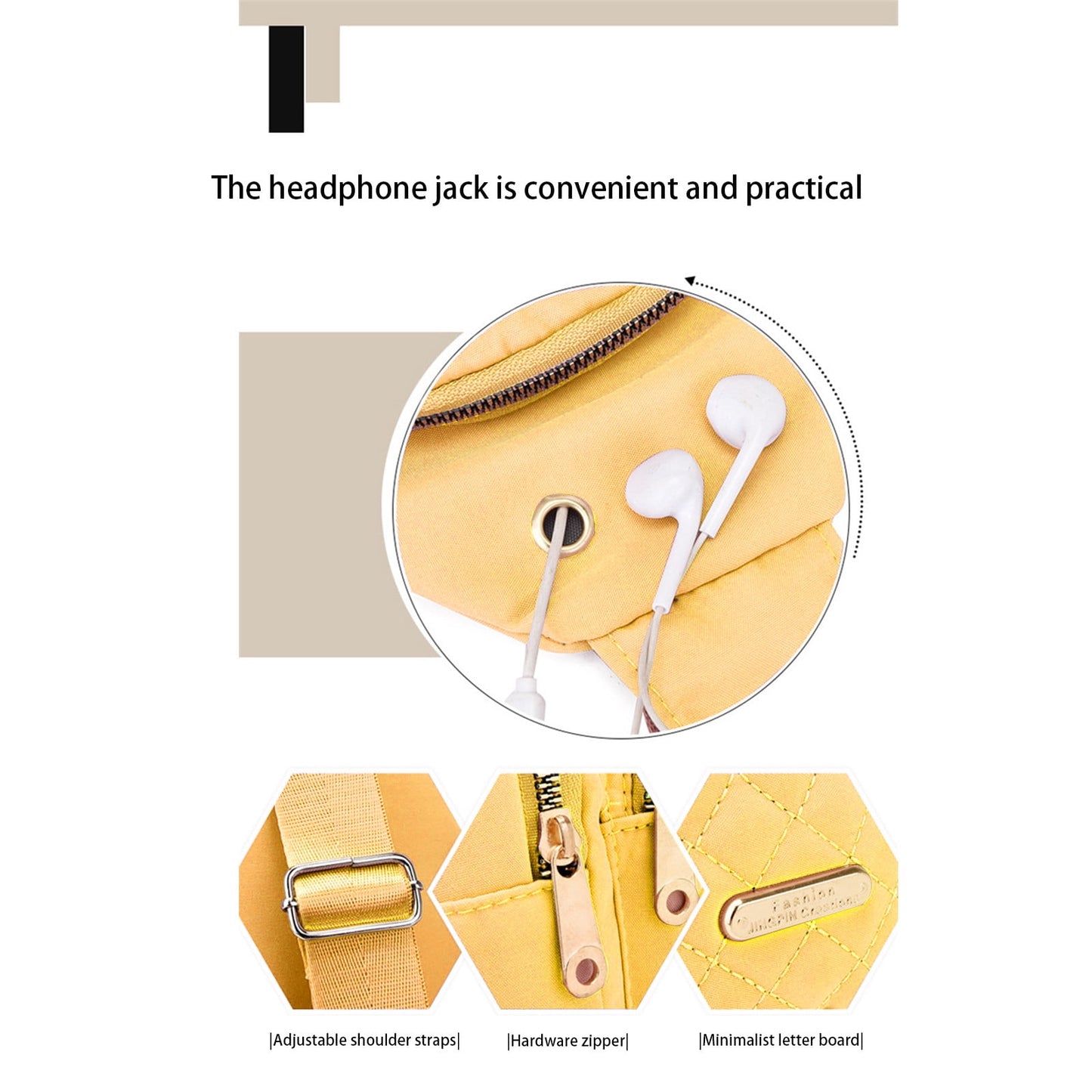 Suncoda Sling Bag for Women, Crossbody Sling Backpack Small Sling Bag Multipurpose Crossbody Shoulder Bag Travel Hiking Backpack, Sling Bag for Men #1-Yellow
