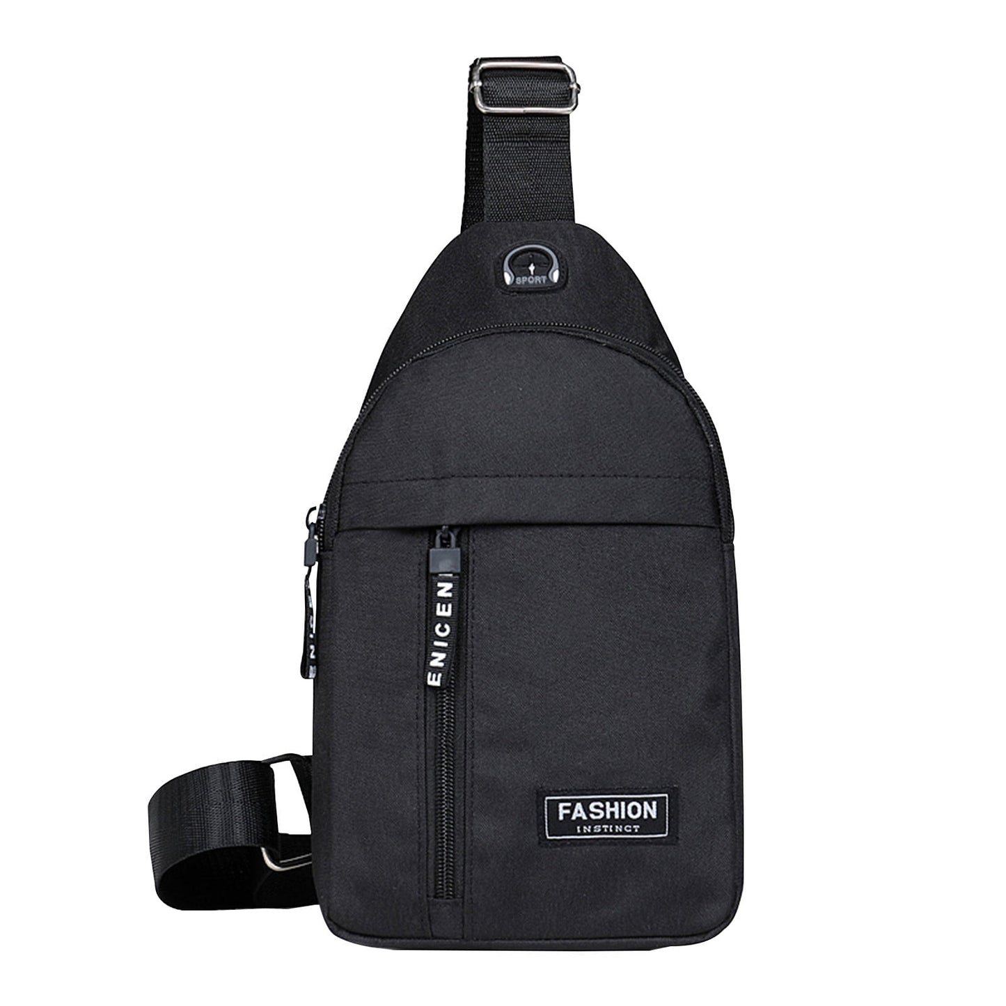 Suncoda Sling Bag for Women, Crossbody Sling Backpack Small Sling Bag Multipurpose Crossbody Shoulder Bag Travel Hiking Backpack, Sling Bag for Men #2-Black