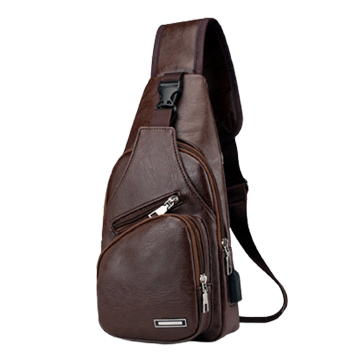 Suncoda Sling Bag for Women, Crossbody Sling Backpack Small Sling Bag Multipurpose Crossbody Shoulder Bag Travel Hiking Backpack, Sling Bag for Men #3-Brown