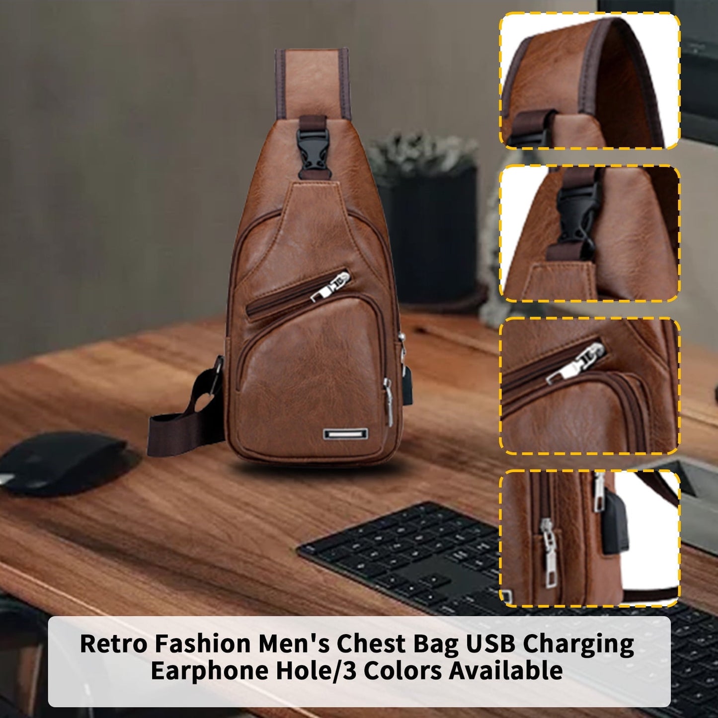 Suncoda Sling Bag for Women, Crossbody Sling Backpack Small Sling Bag Multipurpose Crossbody Shoulder Bag Travel Hiking Backpack, Sling Bag for Men #3-Khaki