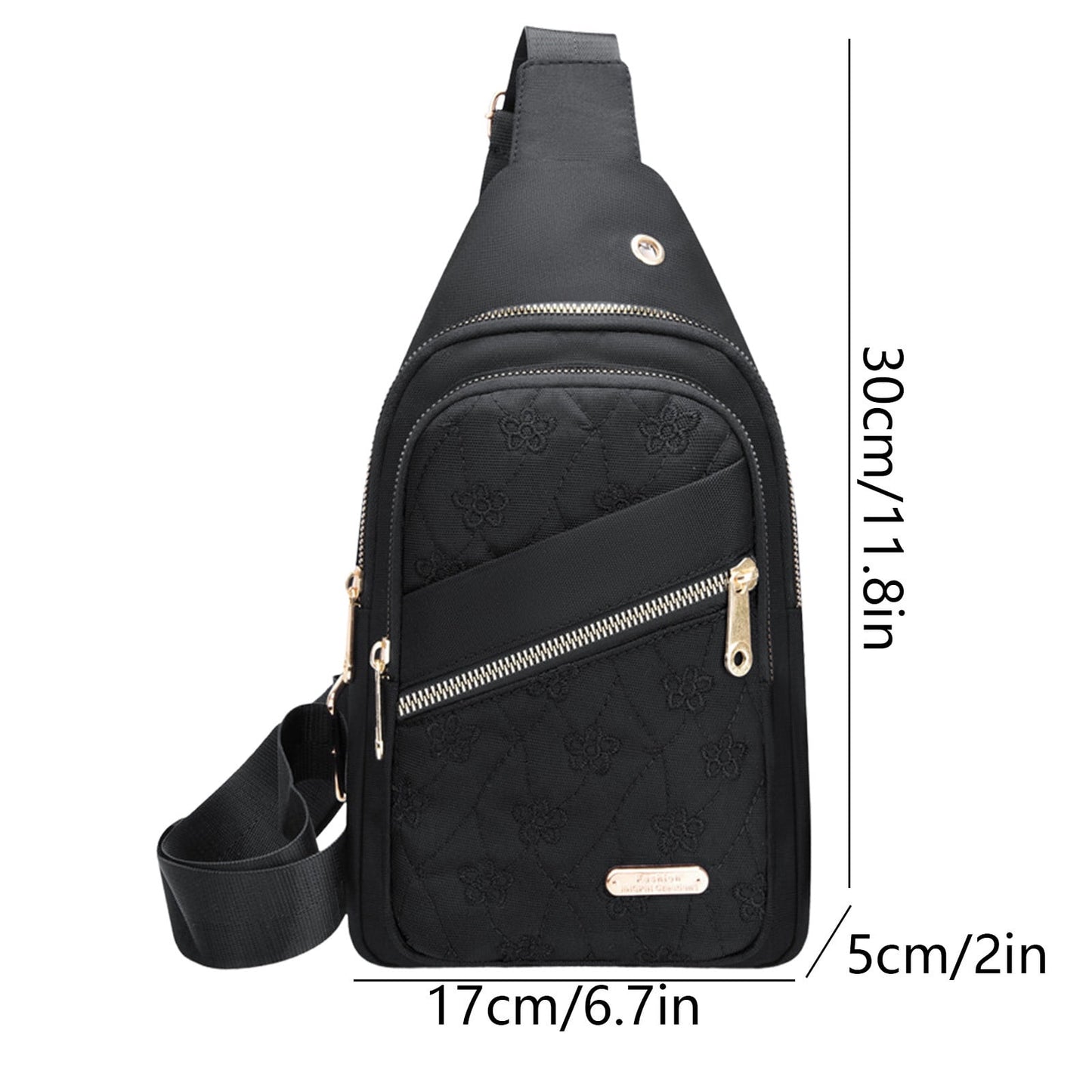 Suncoda Sling Bag for Women, Crossbody Sling Backpack Small Sling Bag Multipurpose Crossbody Shoulder Bag Travel Hiking Backpack, Sling Bag for Men #5-Black