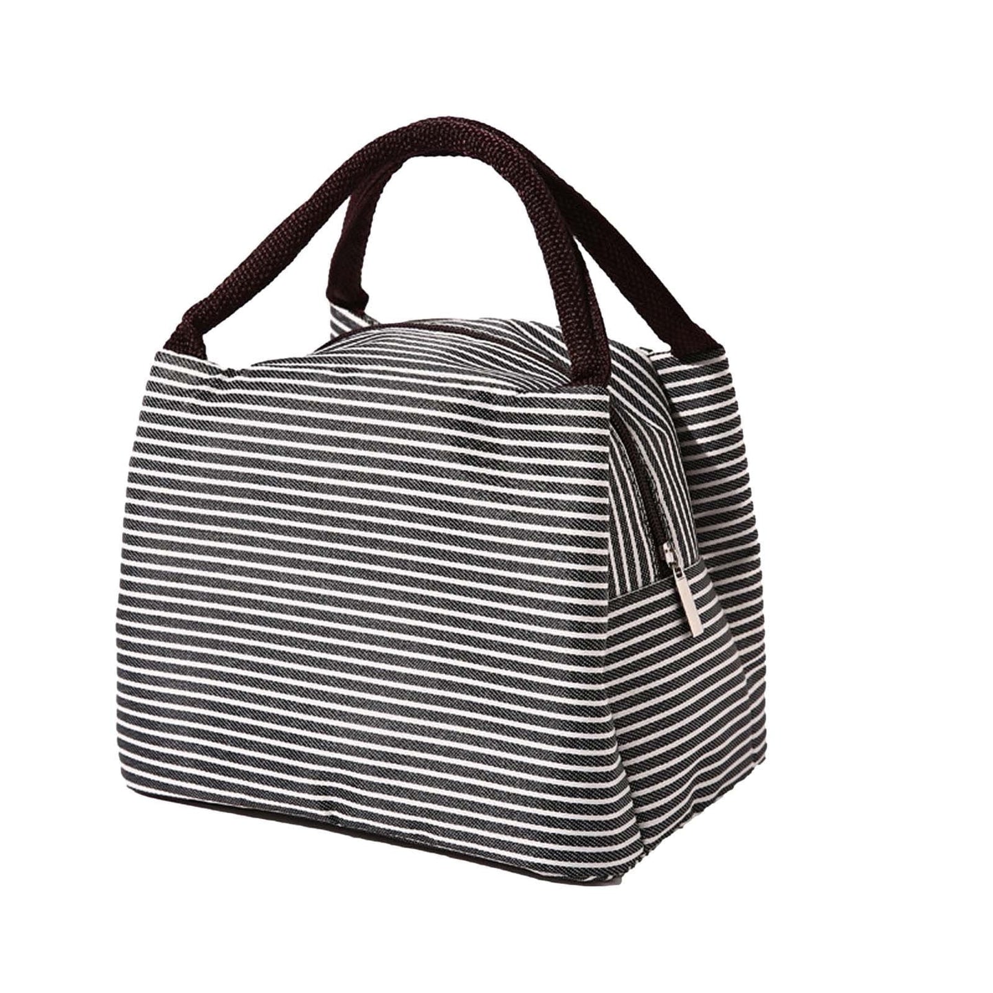Under $1 Tyidzon Lunch Box Lunch Bag For Women Insulated Lunch Bag Reusable Tote Cooler Bag Lunchbox Suitable for Work, Travel, Outdoor Black