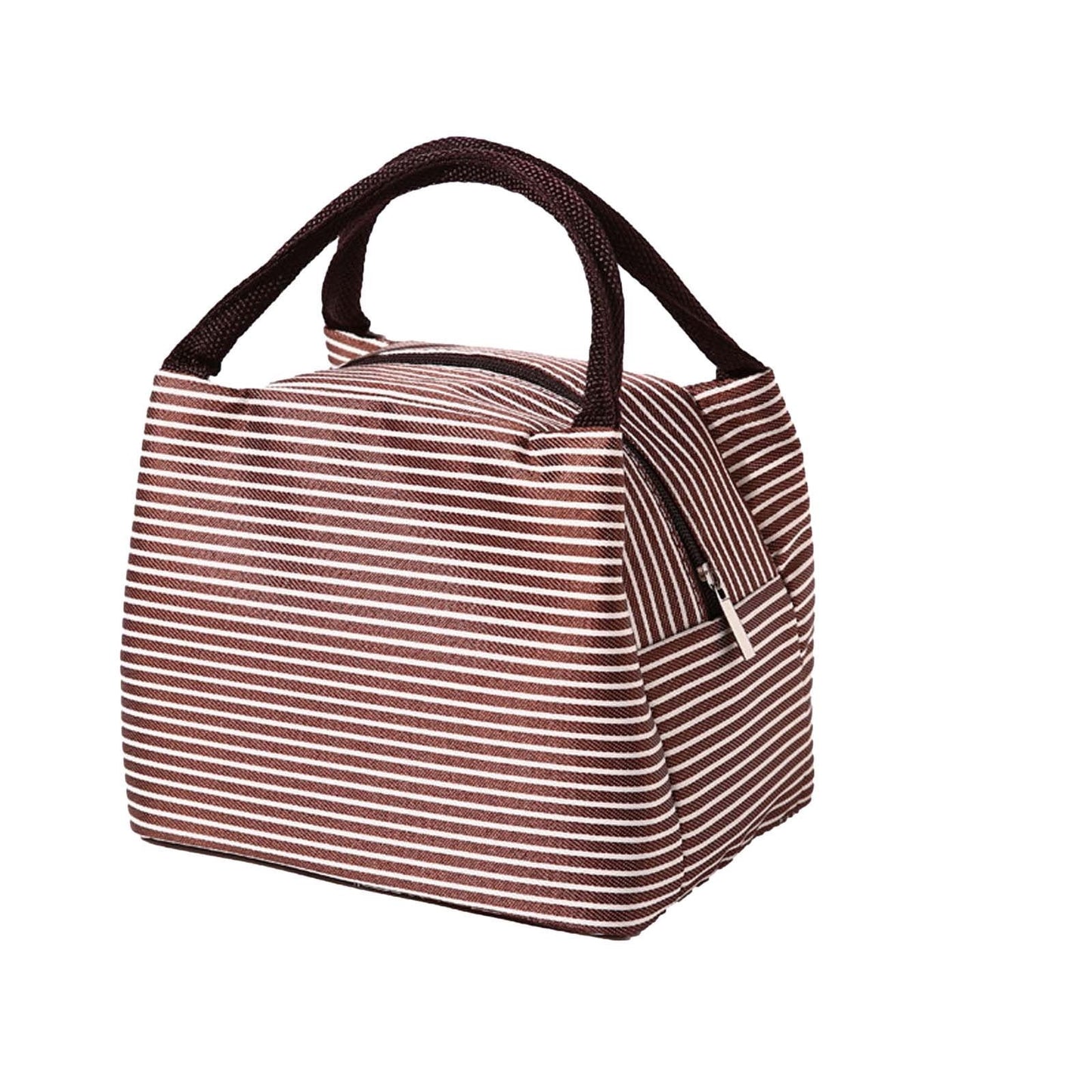 Under $1 Tyidzon Lunch Box Lunch Bag For Women Insulated Lunch Bag Reusable Tote Cooler Bag Lunchbox Suitable for Work, Travel, Outdoor Brown