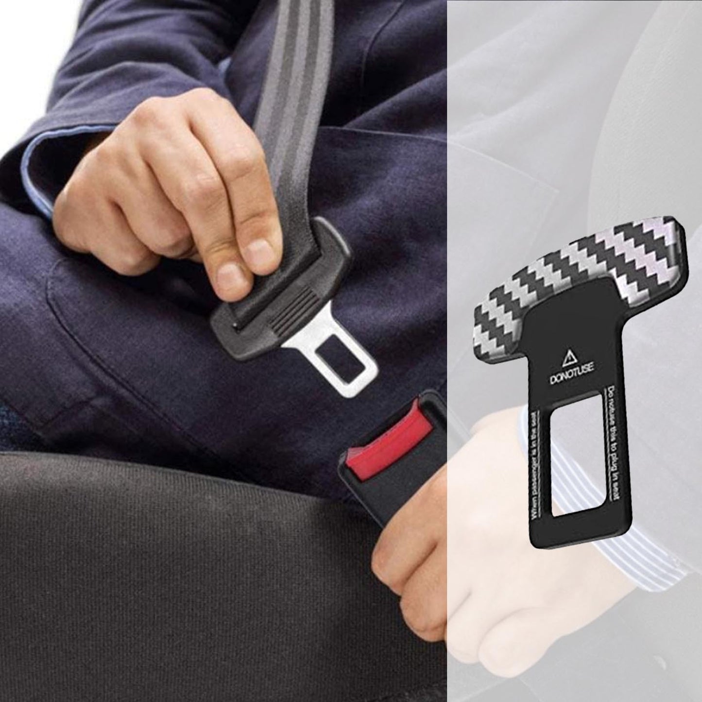 4pcs Seat Belt Accessories Multiple Locking Tongue Seat Belt Components Stronger Multifunctional Bottle Opener