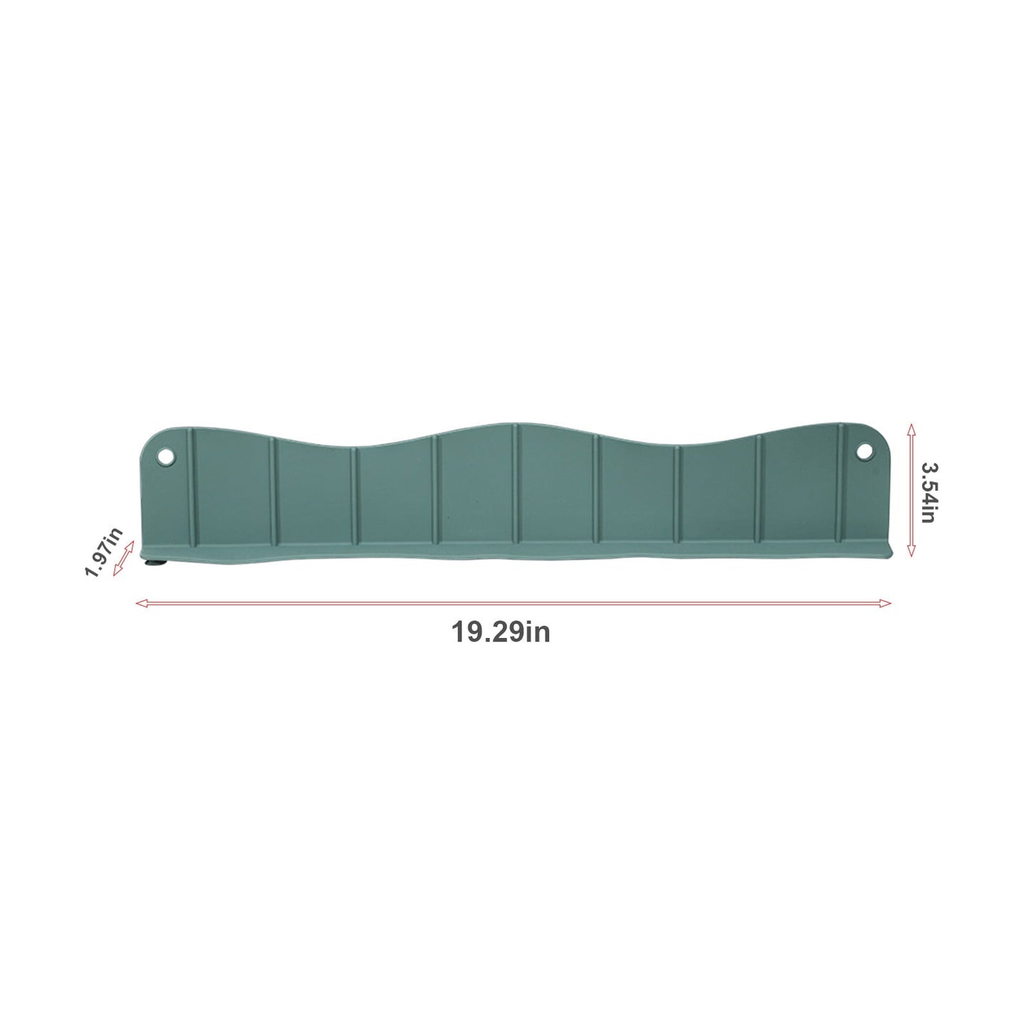 Tyidzon Silicone Sink Splash Guard 19.29X3.54X1.97 Inch Water Splash Guard for Kitchen and Bathroom Kitchen Sink Splash Guard with Suction Cup Green