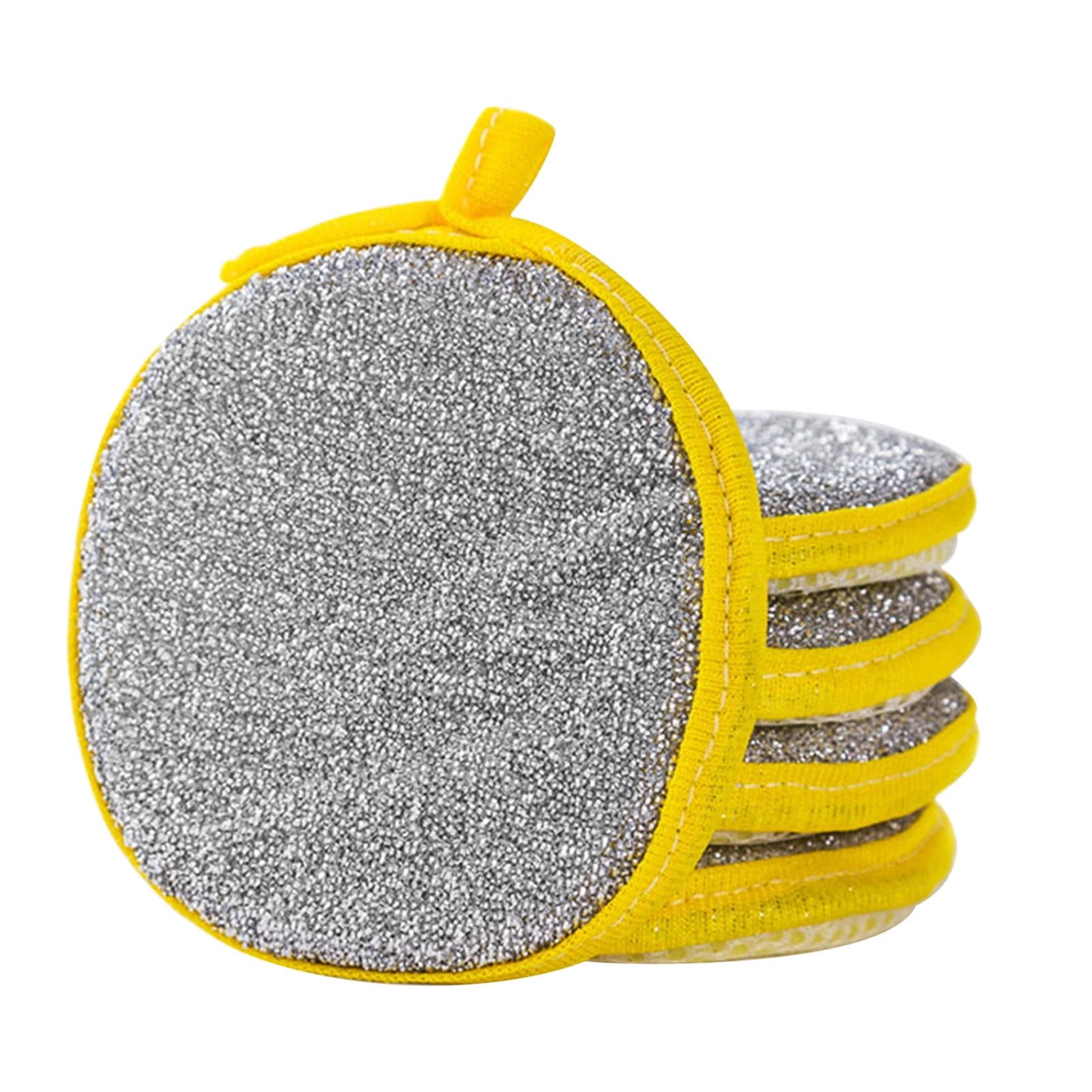 Under $1 Tyidzon Sponges Kitchen Multi-Purpose,5Pc Non-Scratch Sponges for Cleaning, Along with Heavy Duty Scrubbing Power - Reusable Double-Sided Dish Sponge for Dishes, Pots and Pans Yellow