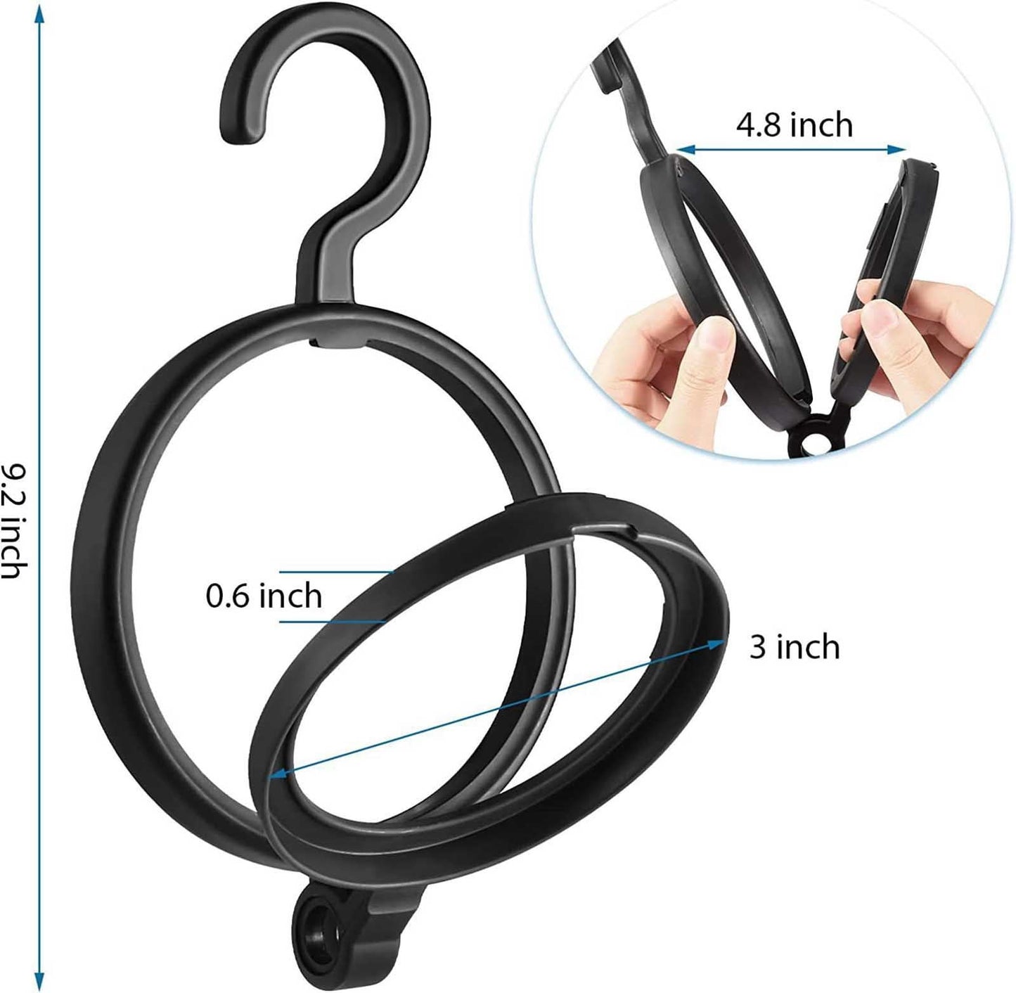 JWDX Hangs Clearance! Bobasndm Hanging Wig Stand Premium Wig Hanger for Multiple Wigs for Display Storage Styling Portable Wig Stands Keep The Wig & Perfect 3 Pack Clearance Sale Black