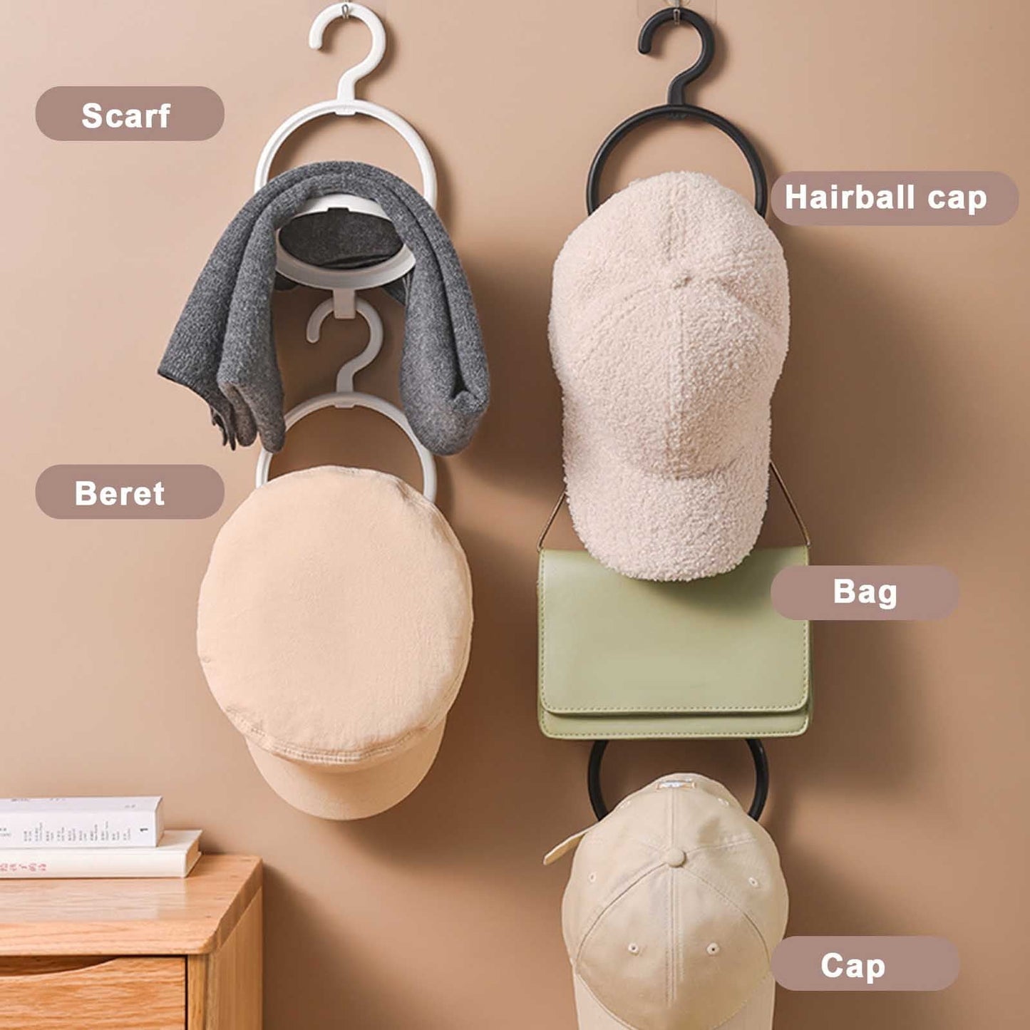 JWDX Hangs Clearance! Bobasndm Hanging Wig Stand Premium Wig Hanger for Multiple Wigs for Display Storage Styling Portable Wig Stands Keep The Wig & Perfect 3 Pack Clearance Sale Black