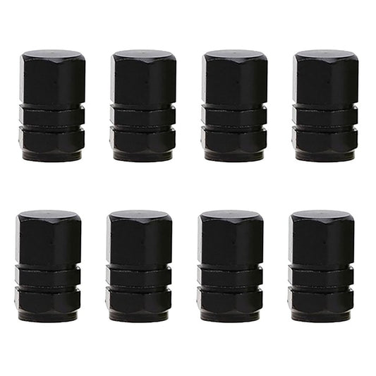 Tool Bag Clearance! JWDX Stainless Steel Valve Cap Black Nut 8Pcs, 8 Tire Stem Caps Wheel Covers Car Tire Cap Hexagon Shape (Black) Black