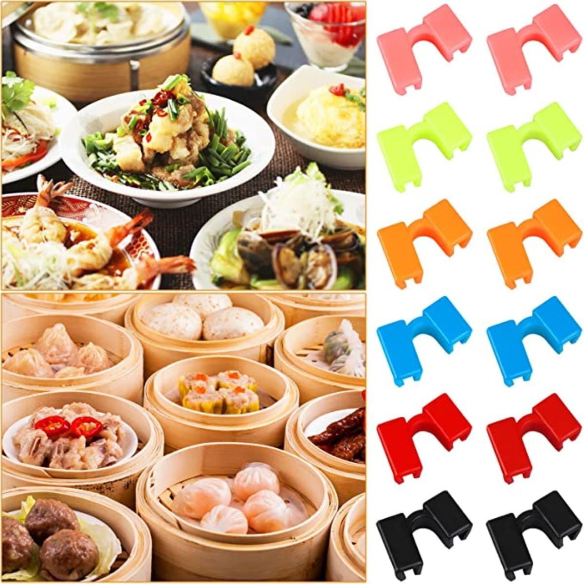 Clearance! Kitchen Utensils Set Eguiwyn Chopsticks Assistant Reusable Training Chopstick Hinge Connectors for Children and Adults 5Pcs Training Chopsticks Hinge Connector Black Blue