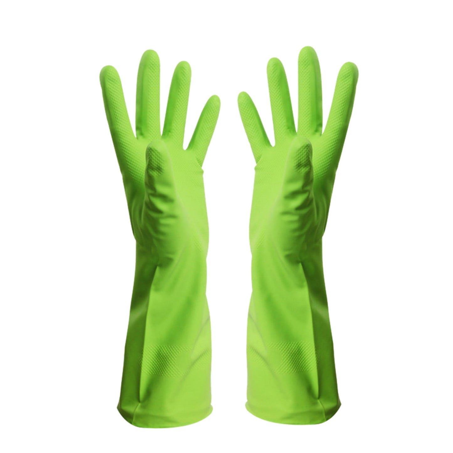 Savings, Cleaning Gloves, Eguiwyn Kid Painting Apron Sleeve, Apron Sleeve Reduced Price! 1 Pair of Gloves Gloves Gloves Washing Hand Rubber Long Cleaning Warm Gloves Kitchen Latex 3-Green2