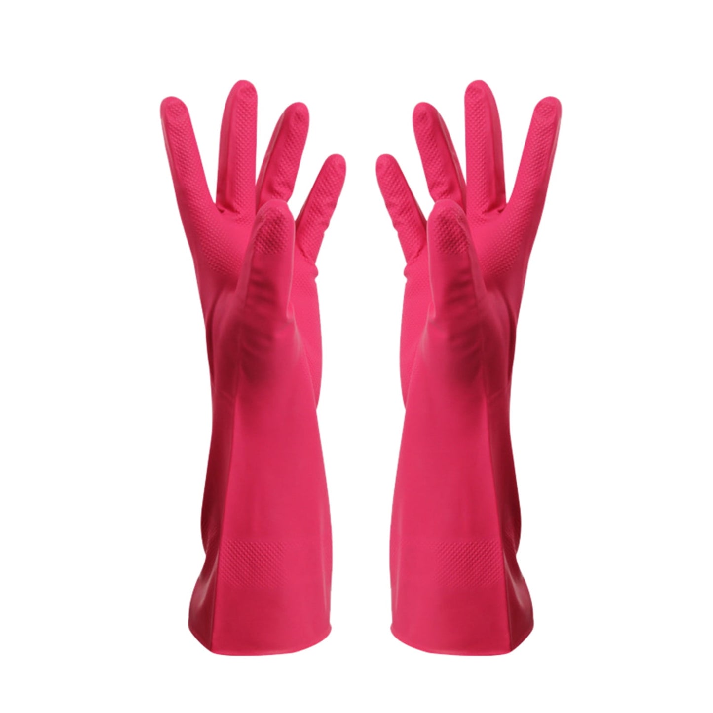 Savings, Cleaning Gloves, Eguiwyn Kid Painting Apron Sleeve, Apron Sleeve Reduced Price! 1 Pair of Gloves Gloves Gloves Washing Hand Rubber Long Cleaning Warm Gloves Kitchen Latex 3-Hot Pink