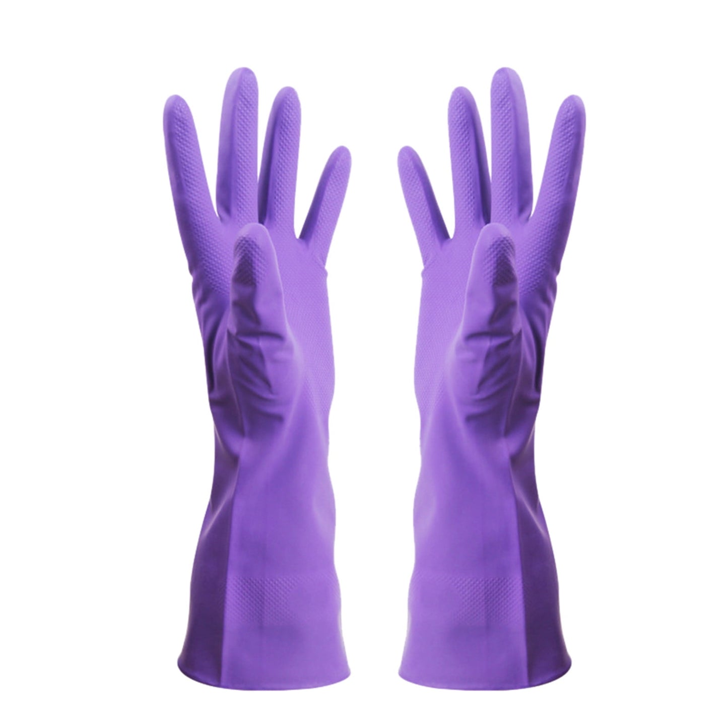 Savings, Cleaning Gloves, Eguiwyn Kid Painting Apron Sleeve, Apron Sleeve Reduced Price! 1 Pair of Gloves Gloves Gloves Washing Hand Rubber Long Cleaning Warm Gloves Kitchen Latex 3-Purple