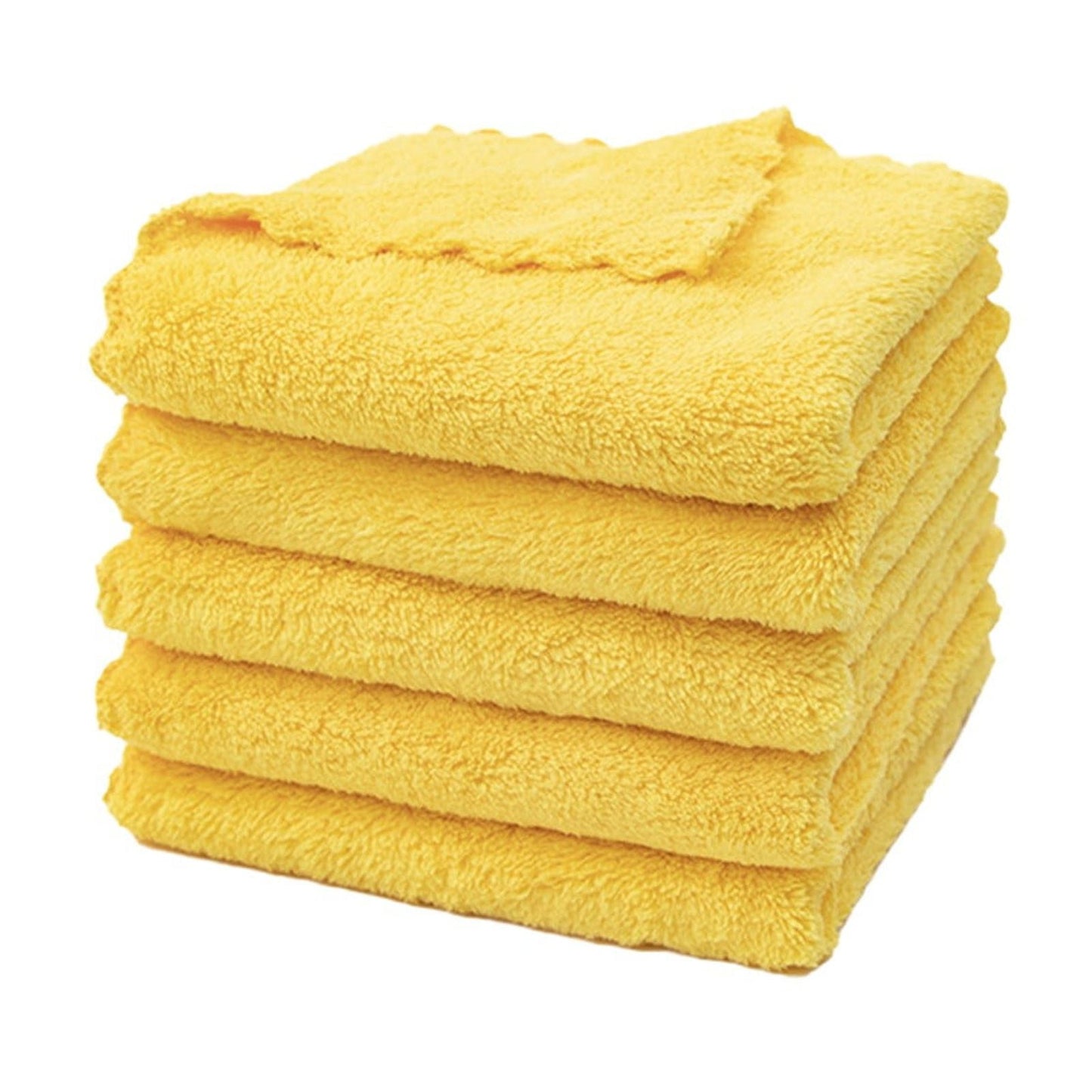 0.04lb Once for All Safe Food-Grade Items: Kitchen Cleaning Supplies! 1 Pack of Fiber Cleaning Cloth Available in 4 Colors (Green/White/Yellow/Black), Daily Home Products Kitchen Utensils Set Yellow