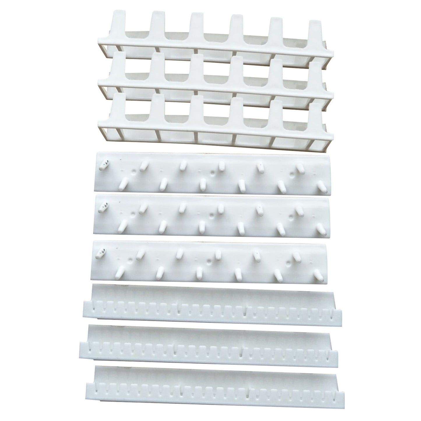Adhesive Curtain Rod Hooks 9 in 1 Adhesive Paste Wall Hanging Storage Hooks Jewelry Display Organizer Necklace Hanger Newyear Arrival! White