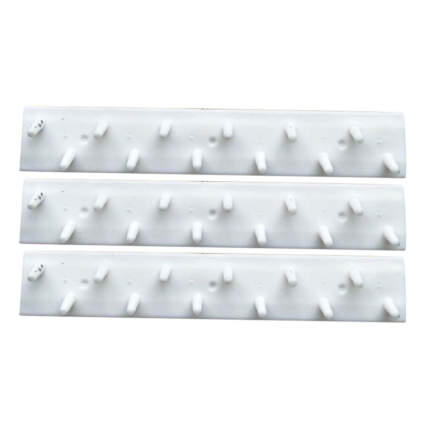 Adhesive Curtain Rod Hooks 9 in 1 Adhesive Paste Wall Hanging Storage Hooks Jewelry Display Organizer Necklace Hanger Newyear Arrival! White