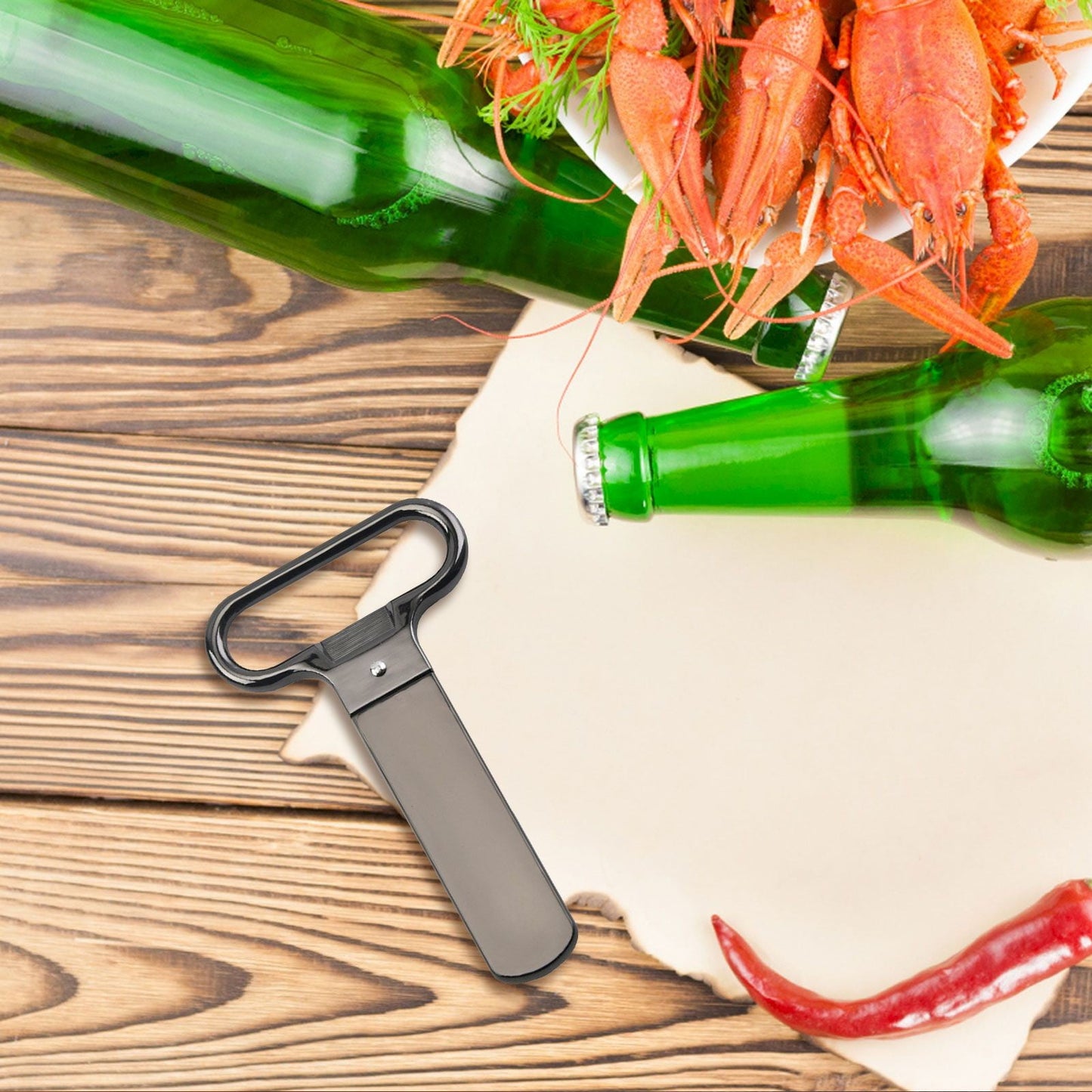 JWDX Can Openers, Portable Alloy Old Wine Bottle Opener, Kitchen Supplies Clearance, Bottle Openers Wine Cork Extractor Corkscrew Beer Corks Stainless Two Jaw Puller Used to Open Bottles C