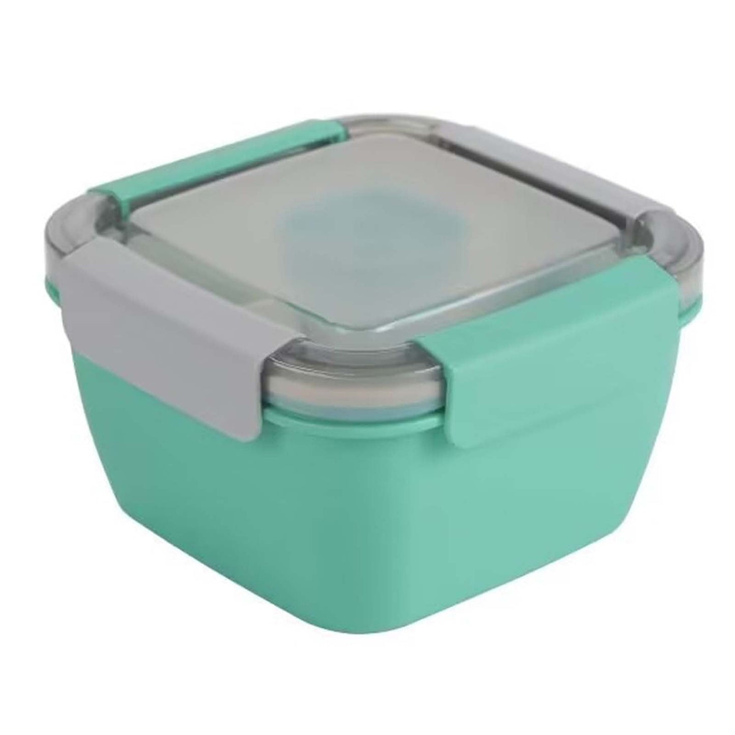 JWDX Food Storage, Light Meal Salad Box Japanese Style Double Layer Compartment Lunch Box, Kitchen Supplies Clearance, 1Pc Portable Box and Salad Bowl Combo Keep Your Food Fresh and Organized Green