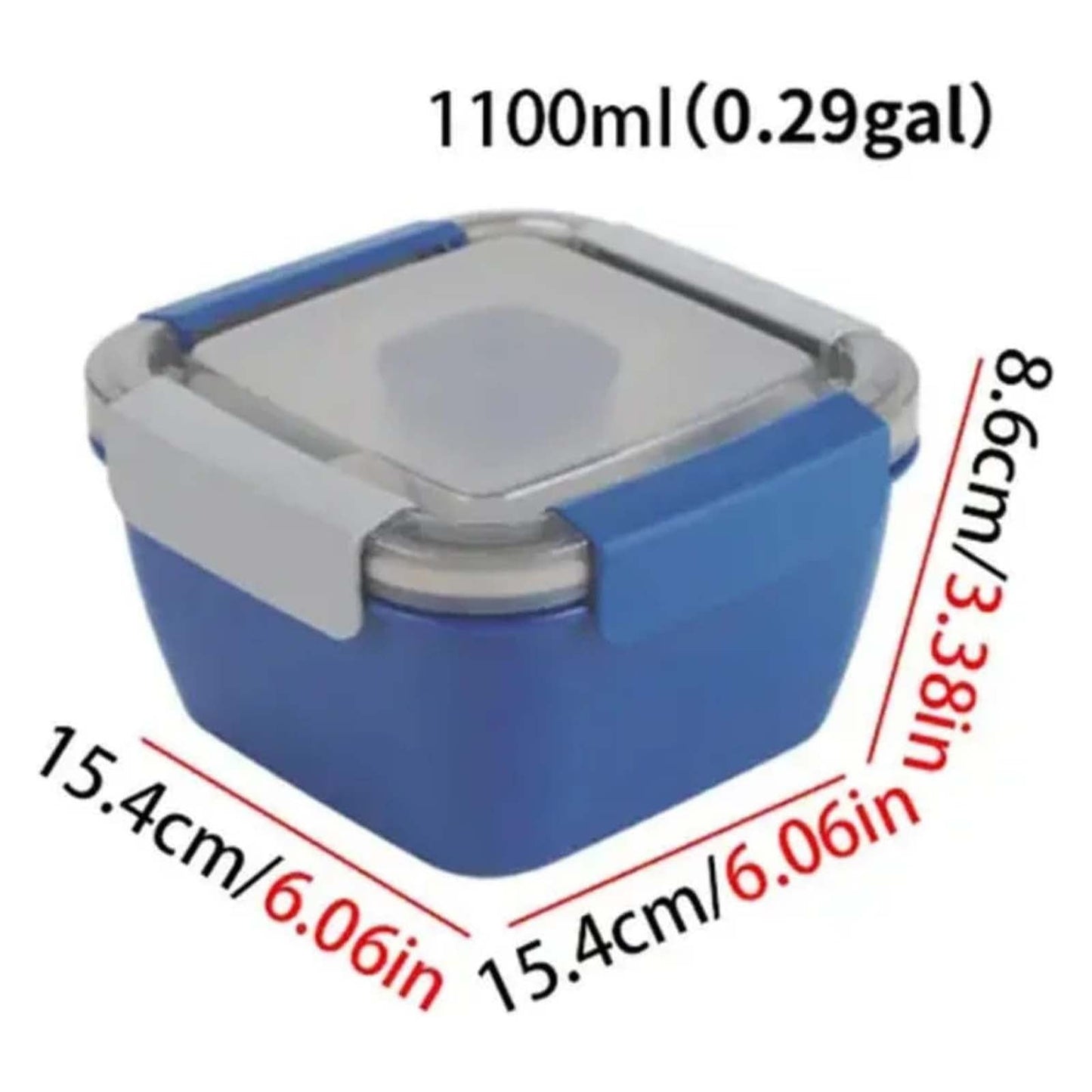JWDX Food Storage, Light Meal Salad Box Japanese Style Double Layer Compartment Lunch Box, Kitchen Supplies Clearance, 1Pc Portable Box and Salad Bowl Combo Keep Your Food Fresh and Organized Green