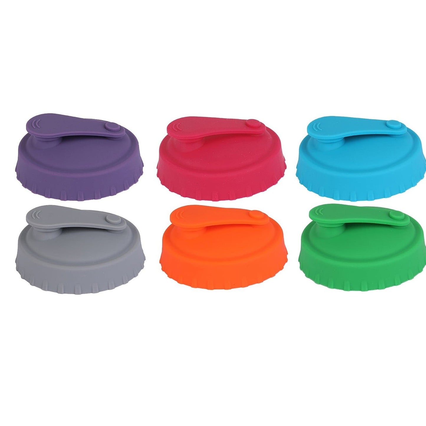 JWDX Soda Can Cap Clearance, Can Lids Juice Beverage Beer No Spill Silicone Can Lid Standard Cans Protector (6 Pack Assorted) Pink
