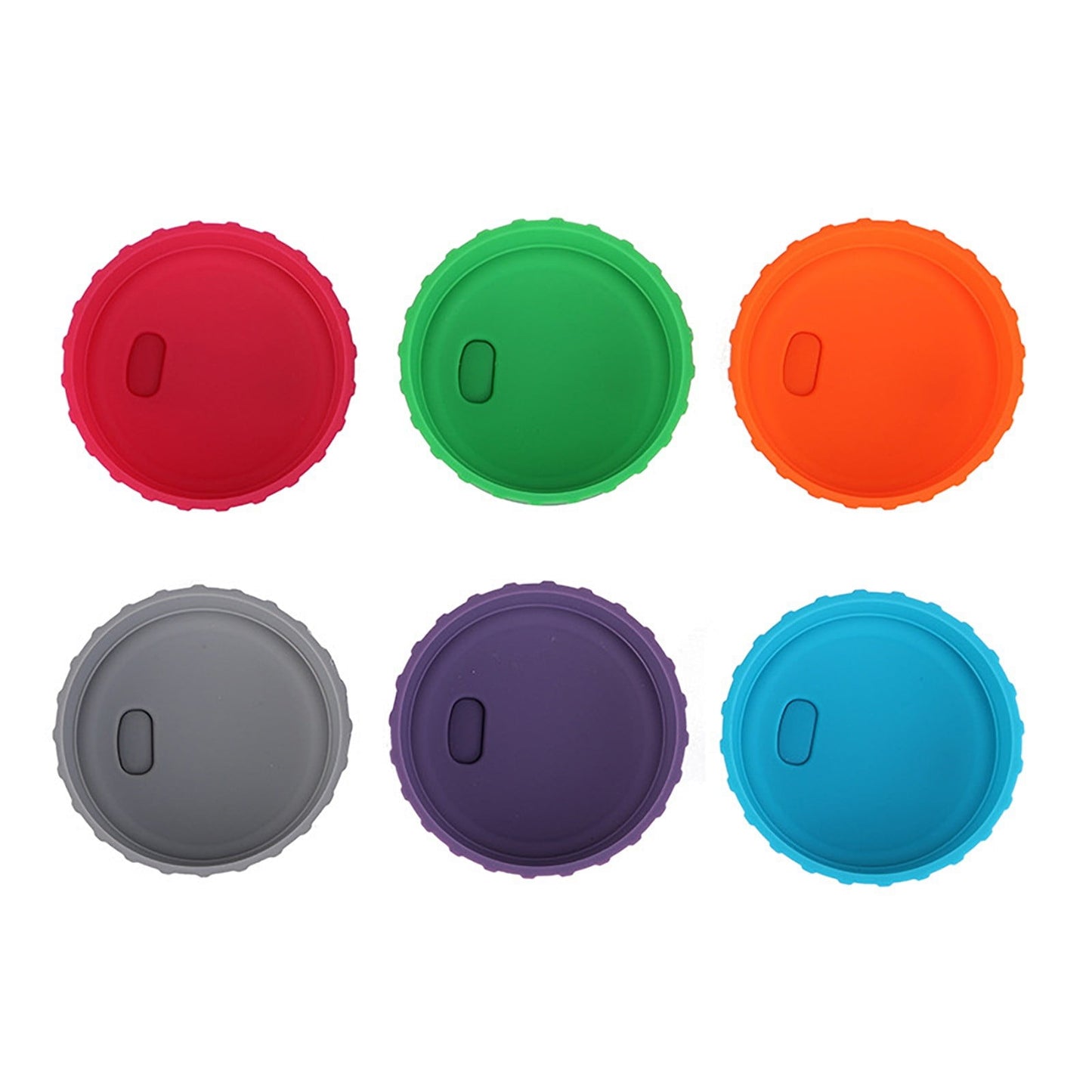 JWDX Soda Can Cap Clearance, Can Lids Juice Beverage Beer No Spill Silicone Can Lid Standard Cans Protector (6 Pack Assorted) Pink