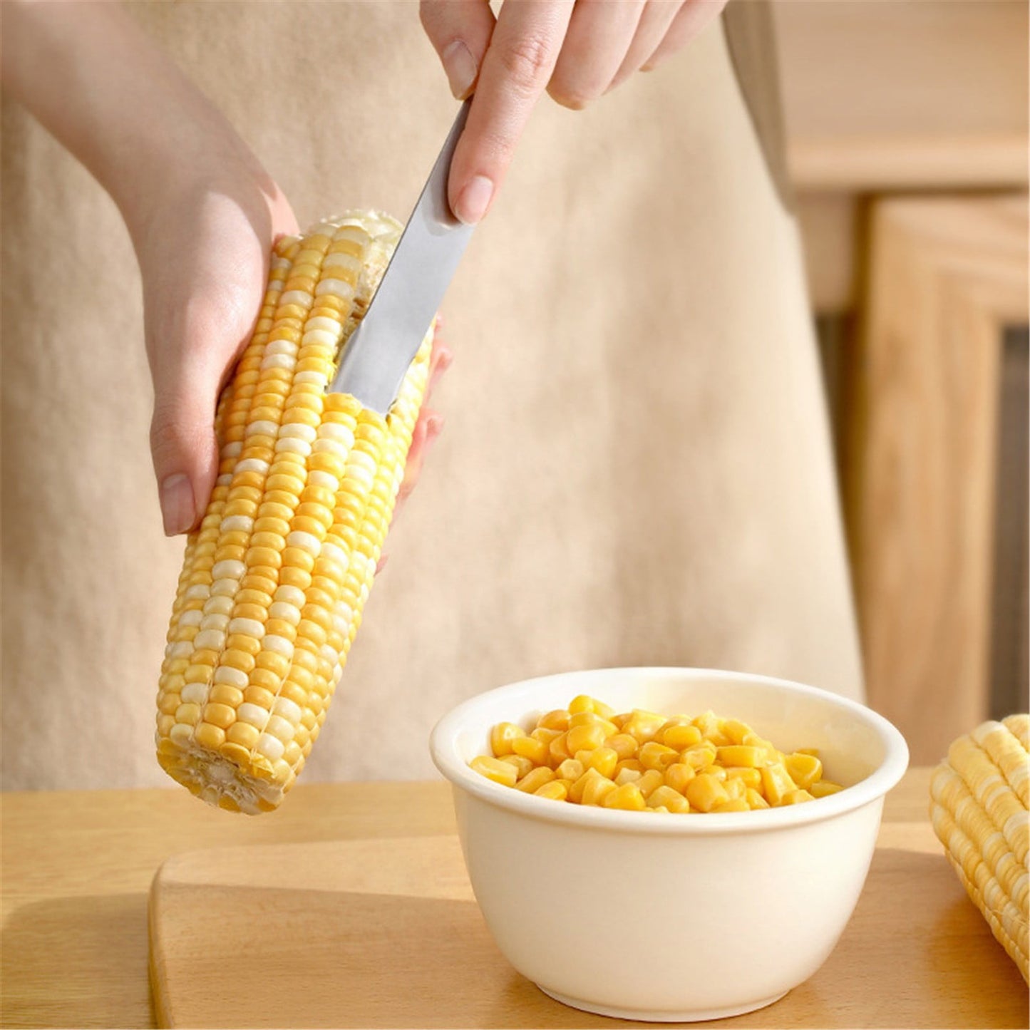 JWDX Corn Peeler Clearance, Corn Prep Peeler Joochi Stainless Corn Stripping Tool Corn Cobber Remover Tools Cob Corn Stripper Quickly Fresh Silver