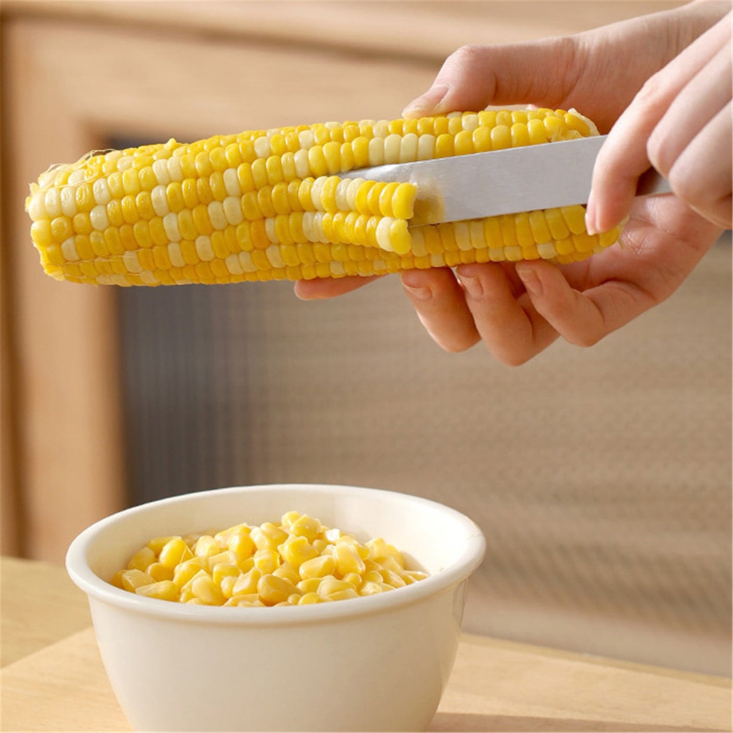 JWDX Corn Peeler Clearance, Corn Prep Peeler Joochi Stainless Corn Stripping Tool Corn Cobber Remover Tools Cob Corn Stripper Quickly Fresh Silver
