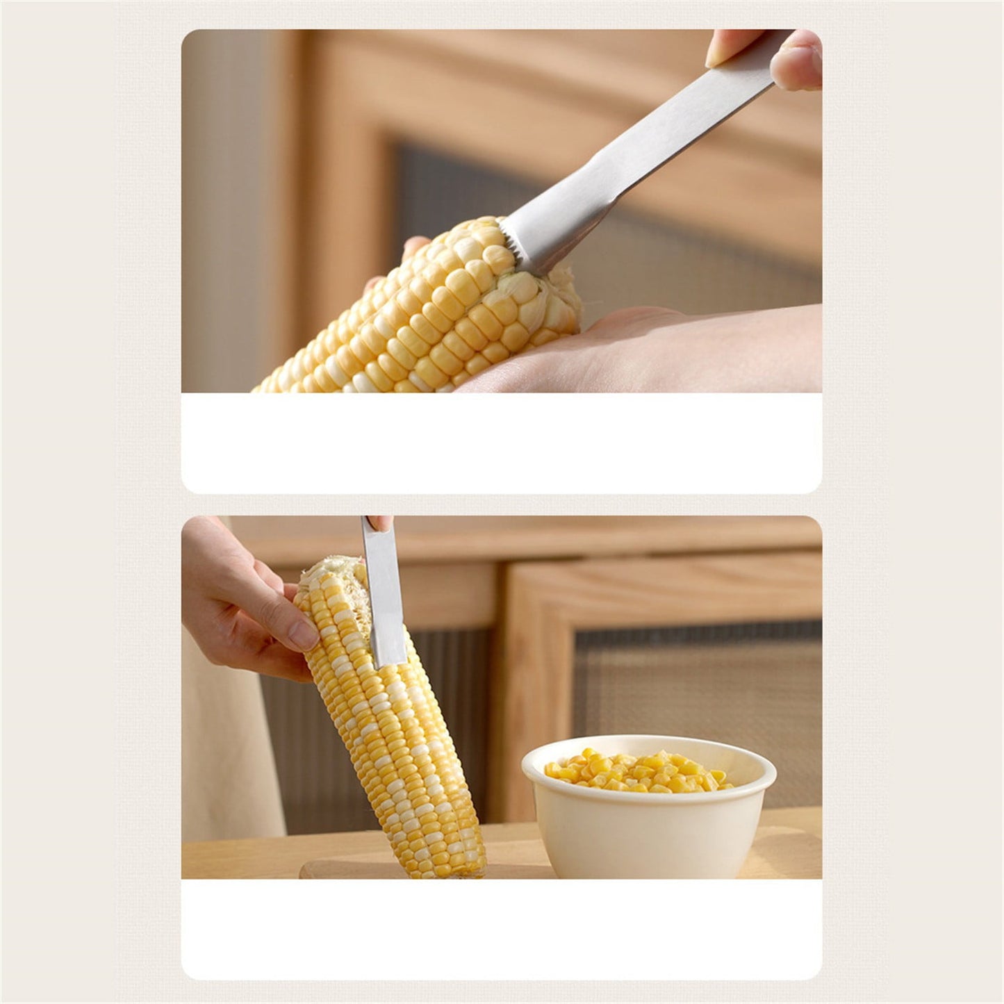 JWDX Corn Peeler Clearance, Corn Prep Peeler Joochi Stainless Corn Stripping Tool Corn Cobber Remover Tools Cob Corn Stripper Quickly Fresh Silver