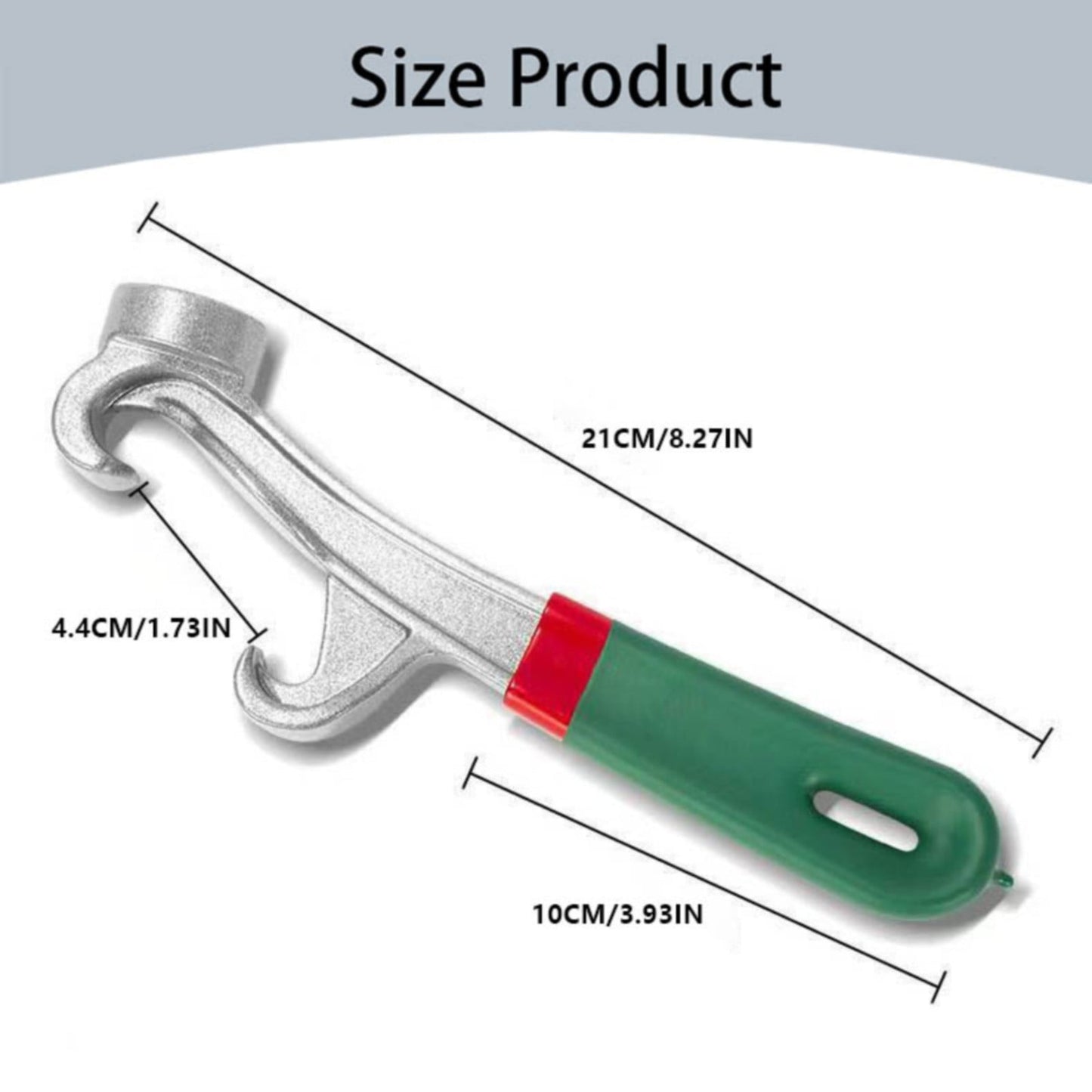 JWDX Bottle Opener Clearance, Aluminum Can Opener Tool 5 Gallon 8.5 Inch Paint Can Opener Metal Can Opener Lid Opener Tool Non Slip Rubber Handle for Home Industrial Use As shown