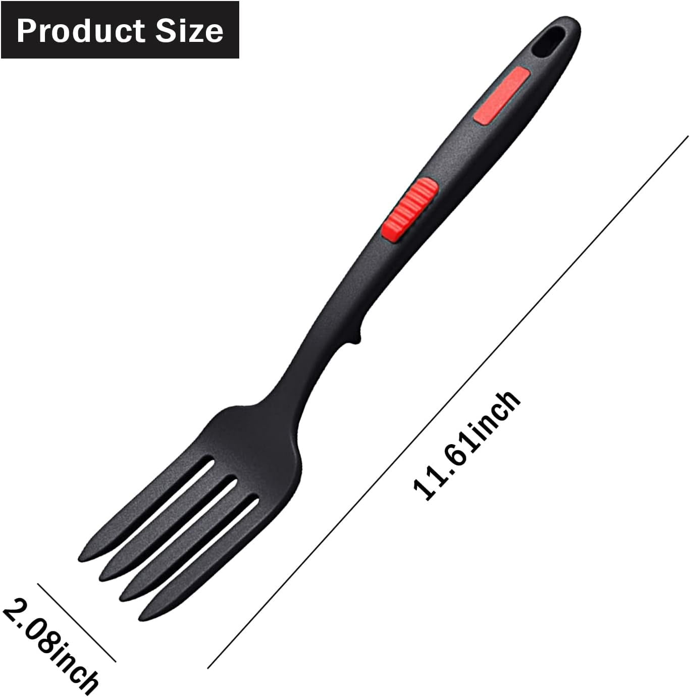 JWDX Cooking Utensils Clearance, 2Pcs Silicone Flexible Fork Heat Cooking Fork Tools Dishwasher Kitchen Fork Kitchen Non Stick Fork for Bake and Stir Mix Ingredients Whisk Eggs As shown