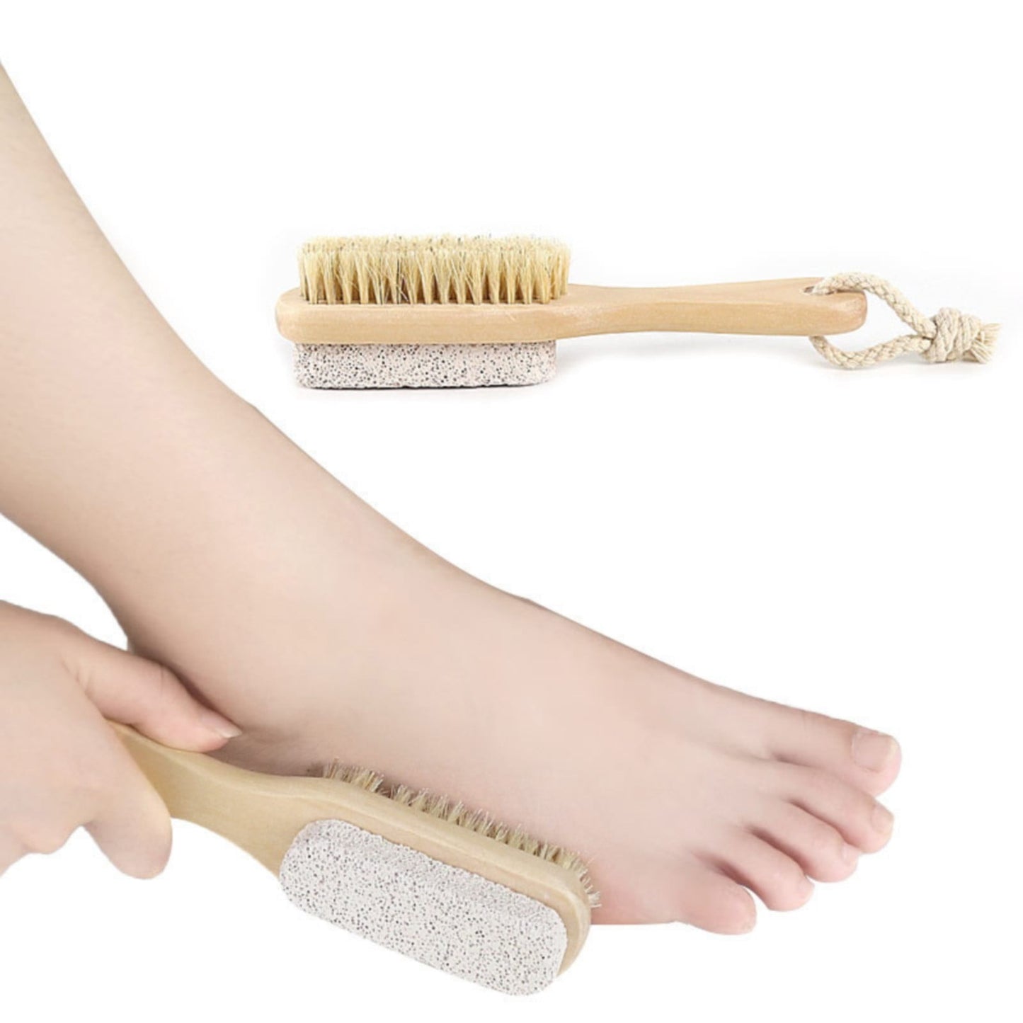 JWDX Cleaning Brush Clearance, Scrub Tool Pedicure Tools for Feet Body Brush Foot Scraper Exfoliating Wooden Pumice Stone Brush Rubbing Foot Board with Wood Grinding Foot Stone Small Brush Rubbing As shown