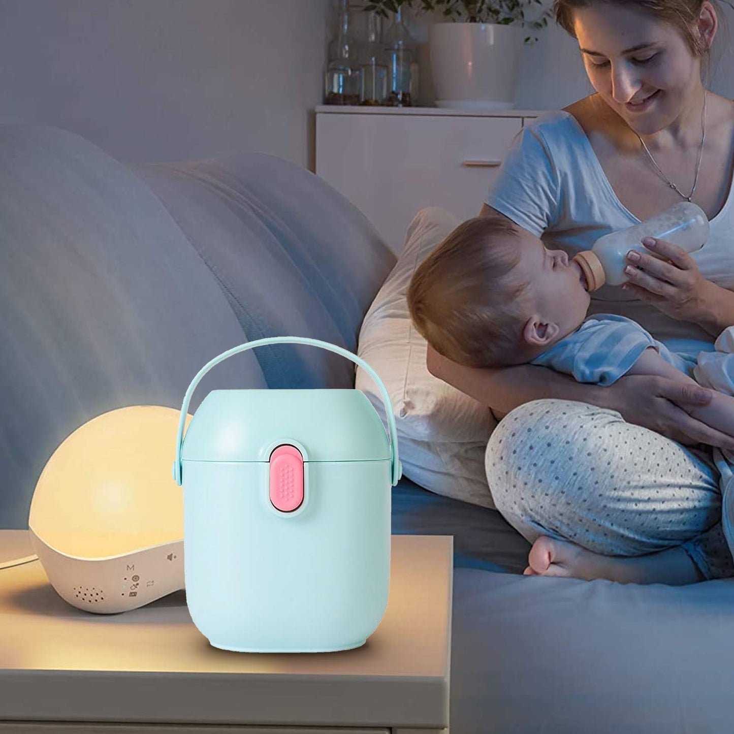 JWDX Food Storage Clearance, Baby Formula Formula Container to Go Baby Organizer Baby Travel Snack Containers for Kids Baby Bottles Portable Container for Milk Powder Snacks Candy Fruits Blue