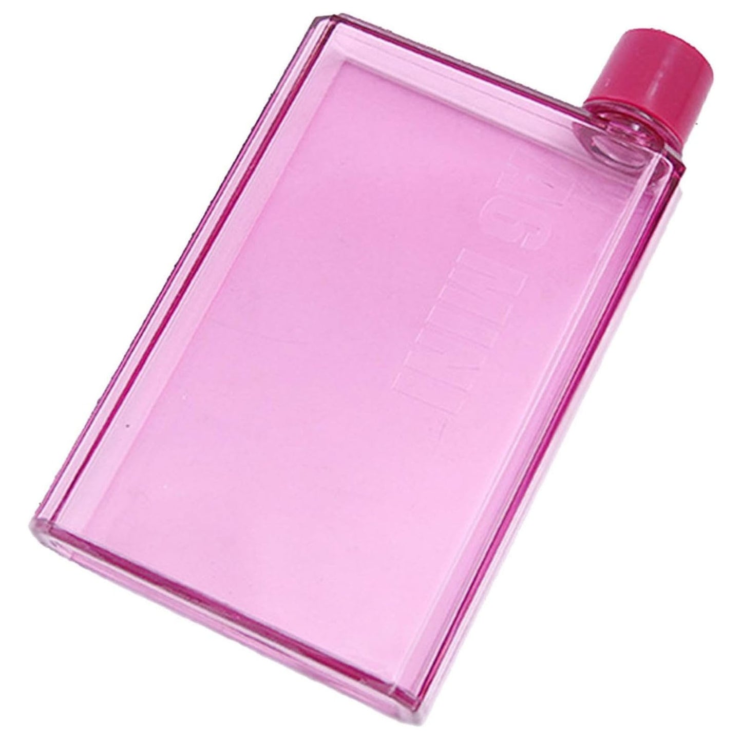 JWDX Glass and Bottle Clearance, Flat Water Bottle Slim Water Bottle for Purse Leak Proof Slim Handbag Poket Drinking Bottle for Outdoor Sports Fitness Camping Hiking Cycling 750Ml Clear
