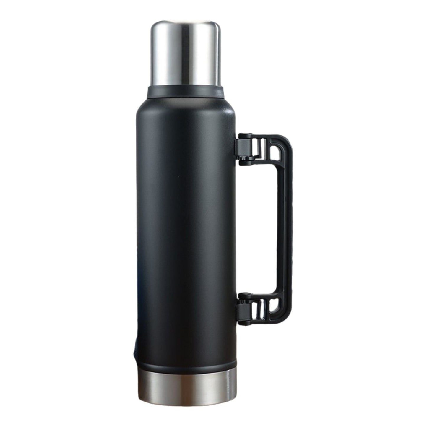 JWDX Glass and Bottle Clearance, Stainless Vacuum Insulated Travel Jug Large Capacity Outdoor Thermal Water Bottle with Carry Handle 1400Ml BKB
