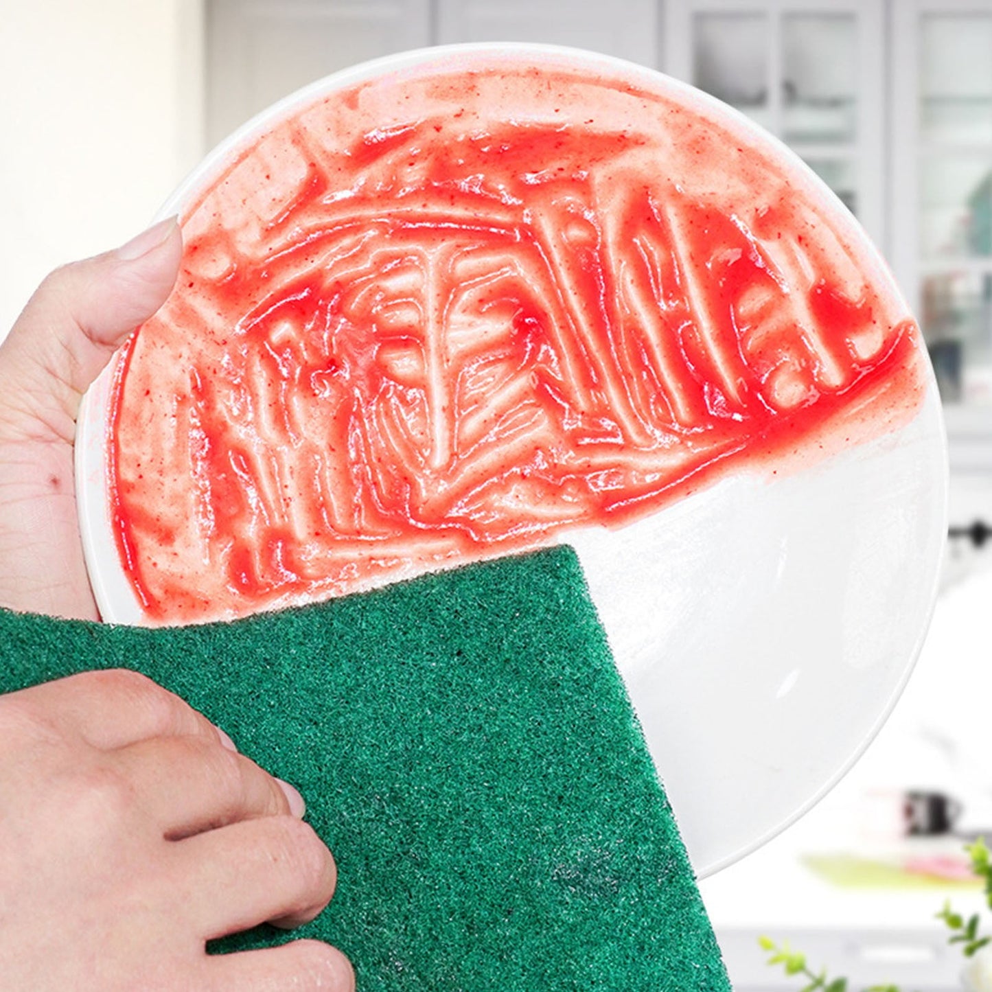 JWDX Kitchen Cleaning Supplies Clearance, Heavy Duty Scour Pads Scouring Pads for Kitchen and Dish Cleaning As shown