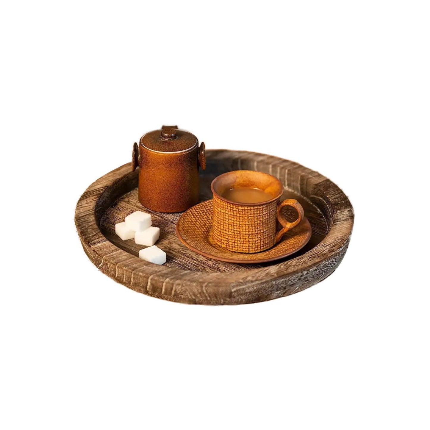 JWDX Baking Trays and Trays Clearance, Rustic Wooden Tray Candle Holder Plate Pillar Candle Tray Wood for Farmhouse Kitchen Countertop Coffee Table Home Decor COL