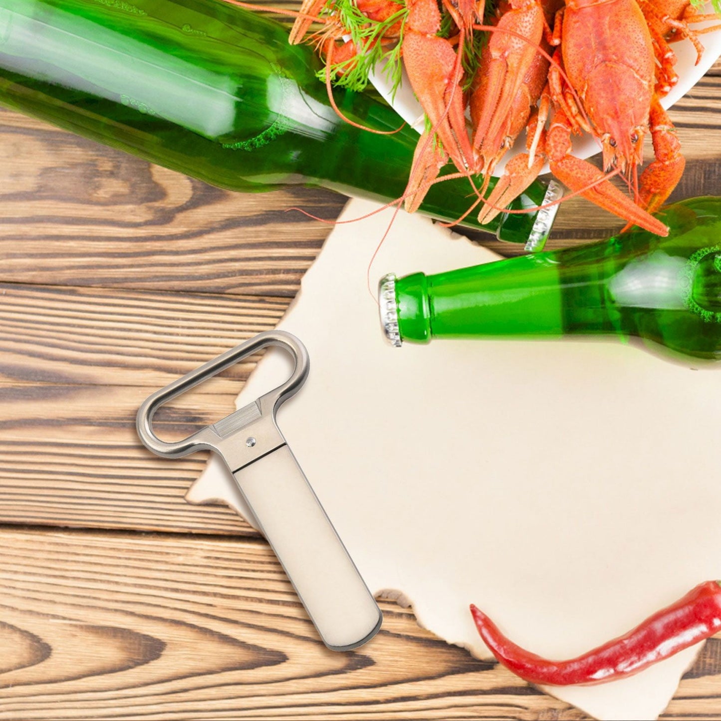 JWDX Bottle Opener Clearance, Bottle Openers Wine Cork Extractor Corkscrew Beer Corks Stainless Two Jaw Puller Used to Open Bottles E