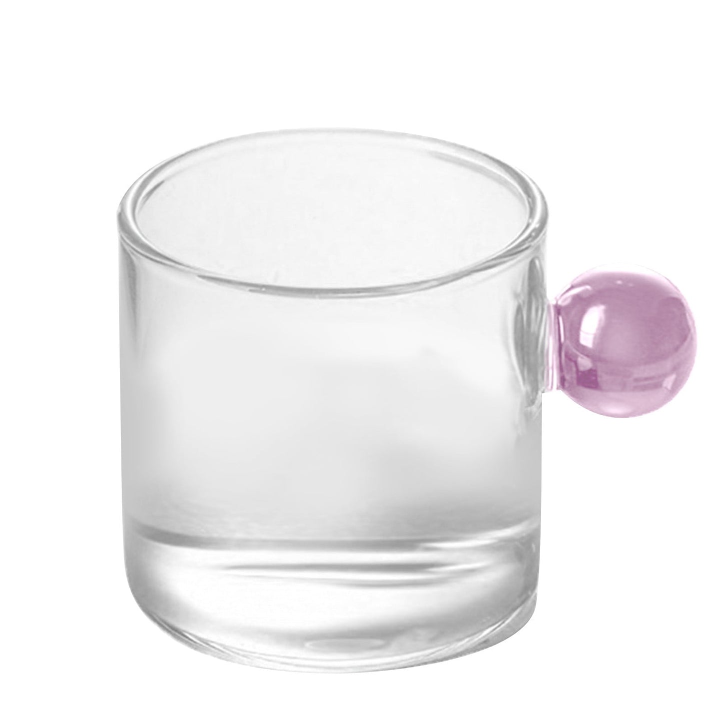 JWDX Glass and Bottle Clearance, Glass Tea Cup Mini Pitcher Milk Creamer Coffee Jar Glass Heatable Pot Saucepan Server Dipping Bowls with Handle Pink
