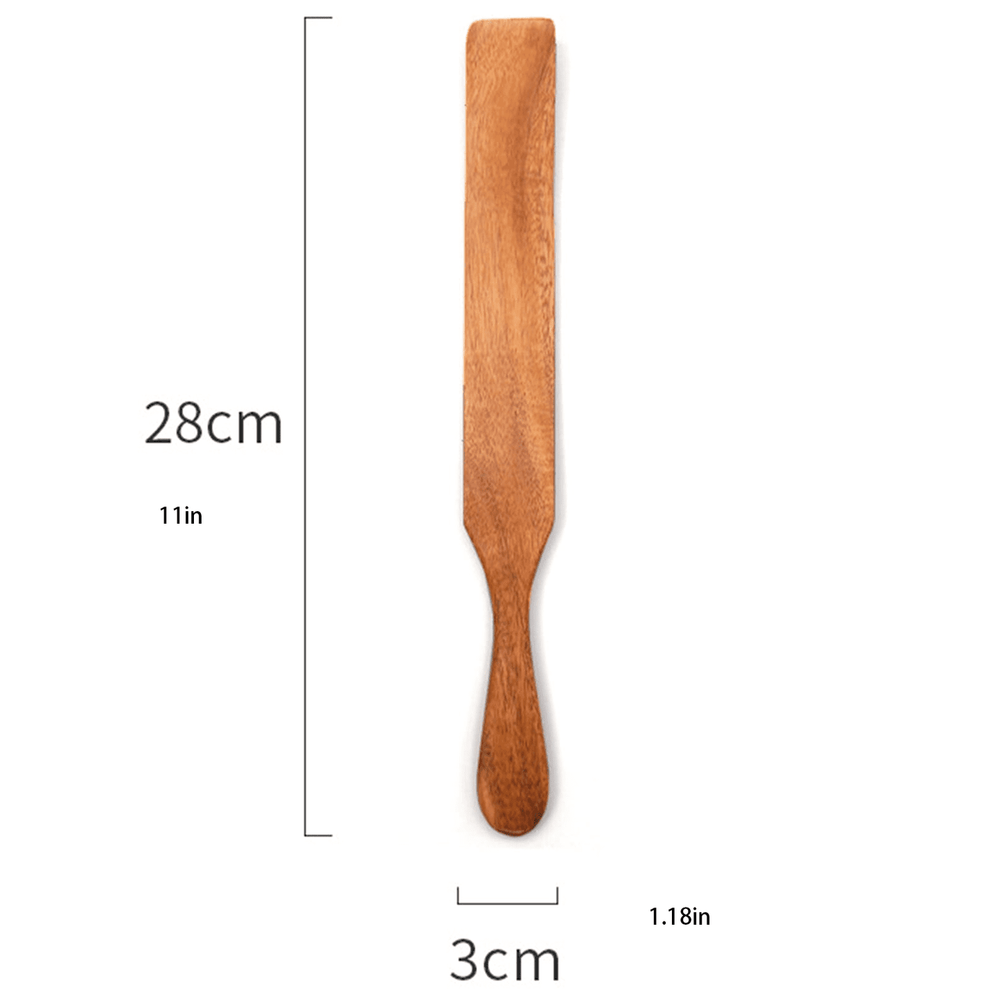 JWDX Cooking Utensils Clearance, Visland Wooden Spatula Premium Natural Teak Wood Slotted Spatulas Spoons for Cookware Kitchen Cooking Heat for Stirring Mixing Serving 1Pc As shown