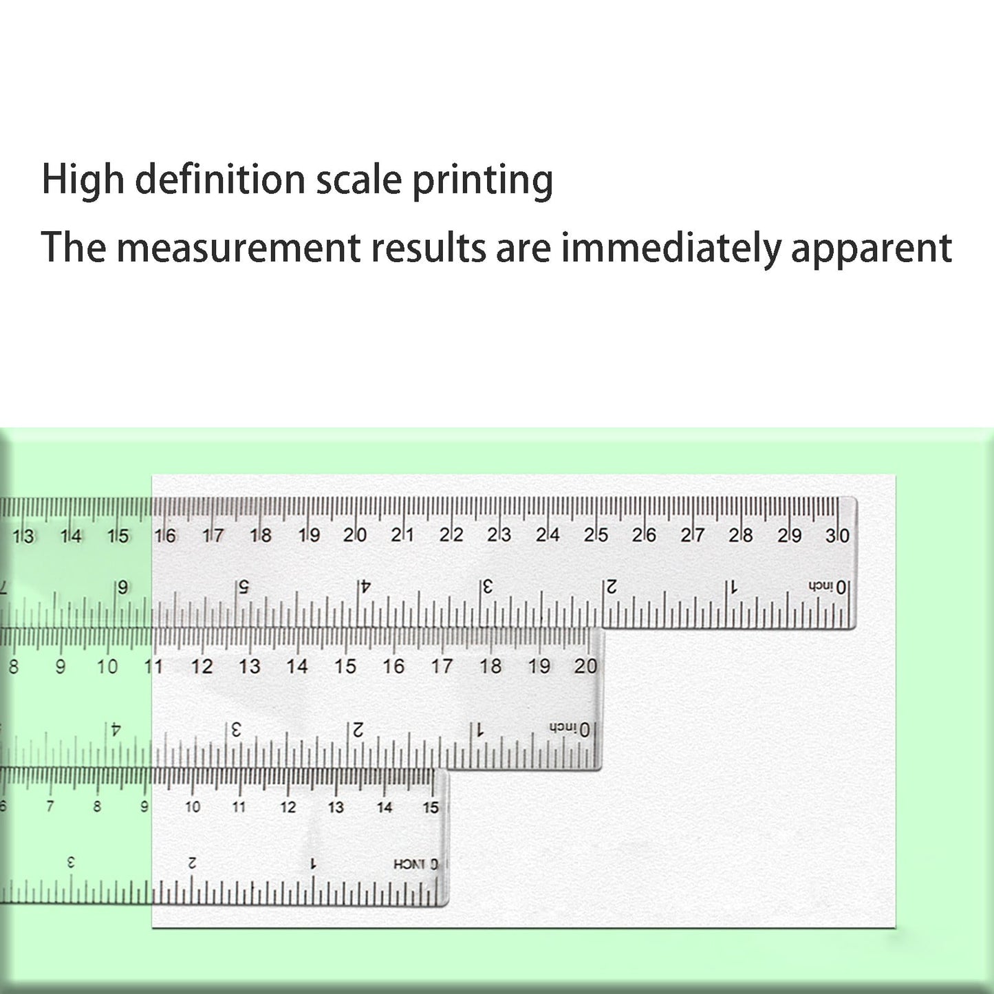 Back to College Yxwen Centimeter Inch Scale Ruler. Plastic Ruler Small Ruler for Measuring Suitable for Schools and Suitable for Artists Designers and Students Etc White One Size AA
