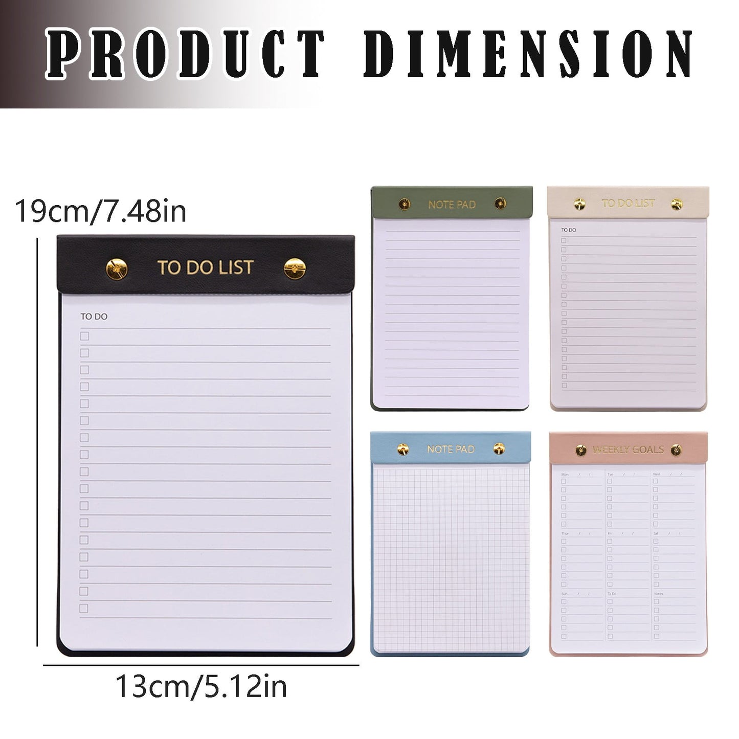 1 Book JWDX Student Notebook: 120+ Page Daily Planner & Organizer for Effective Time Management, Homework Tracking, Goal Setting & Productivity – Ideal for School One Size E