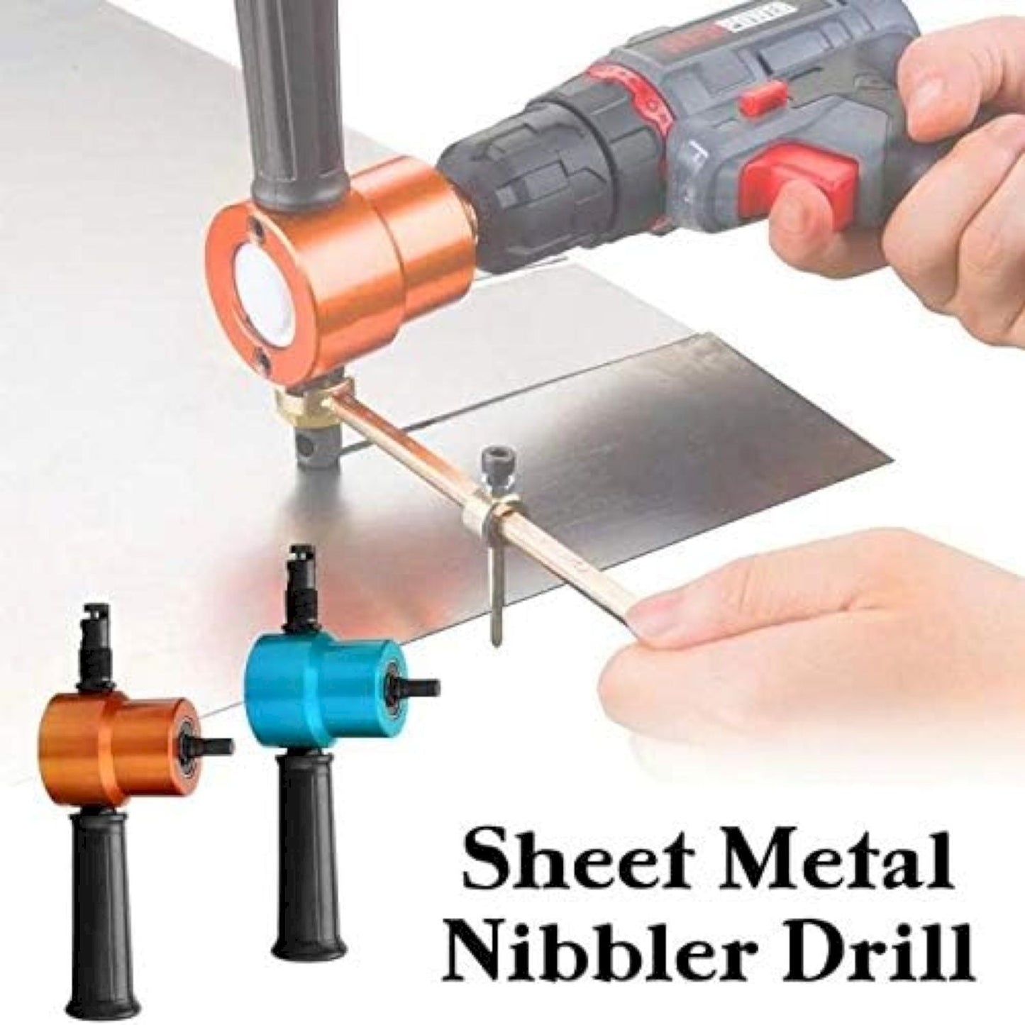 Metal Sheet Biting Machine 160A-Red Card-Mounted Nylon Model JWDX, 1 Sheet Metal Biting Machine Set Metal Sheet Nibbler Cutter Double Head Metal Sheet Cutter Hole Drill Attachment Paperboard Package One Size RD2