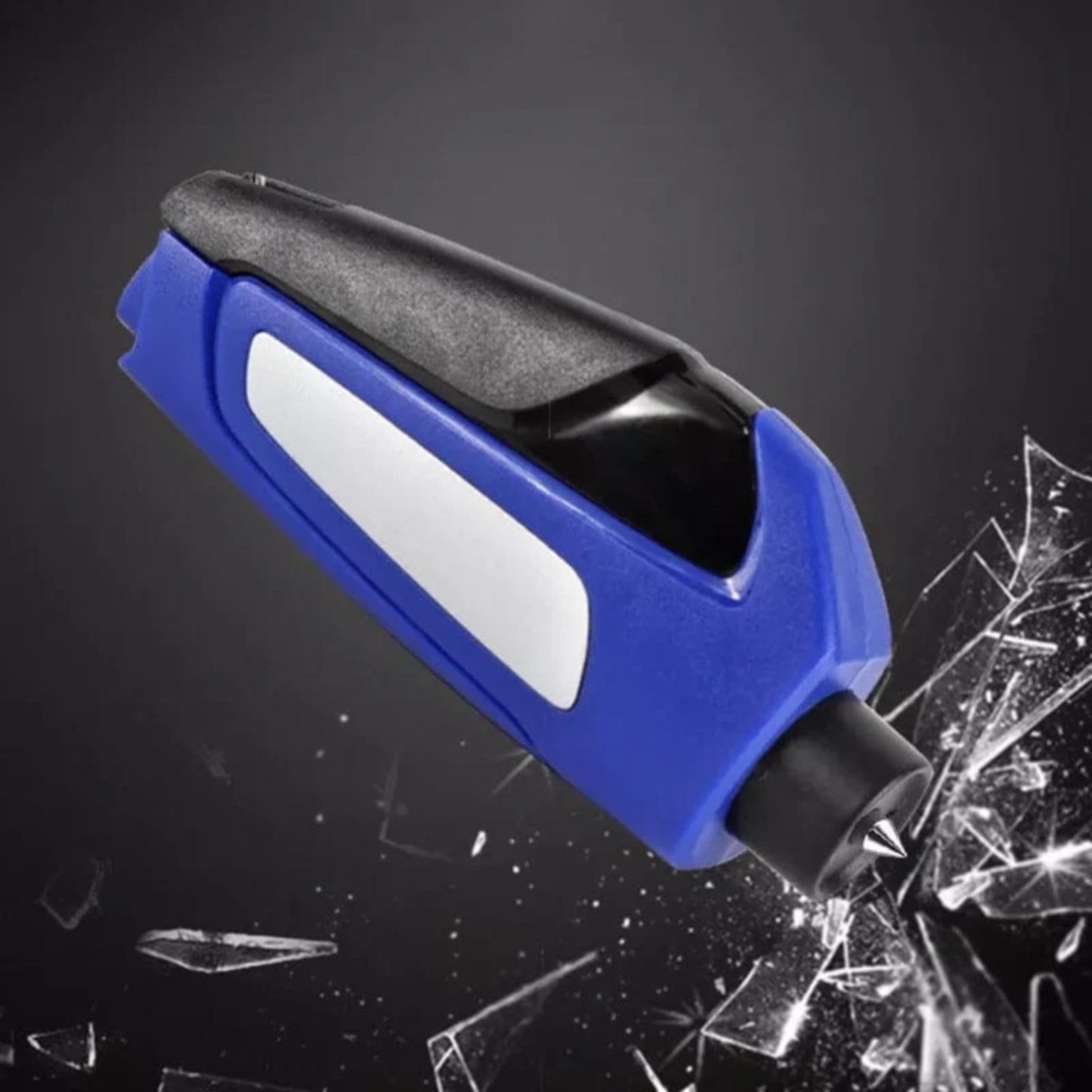 In 1 Car Window Glass Breaker Blue a JWDX, 1x Car Window Breaker Car Hammer Mini Window Belt Cutting Multi Functional Escape Hammer God Device Car Emergency Kit One Size Blue