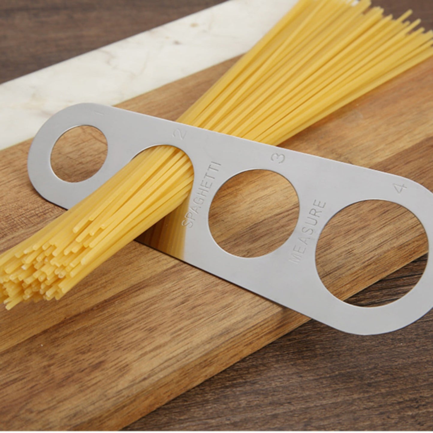 Spaghetti Measuring Ruler Rose Gold JWDX, 1*Spaghetti Measuring Ruler Stainless Spaghetti Measurer Tool Quick Pasta Measuring Tool for Kitchen Cooking Tool Get the Perfect Portion One Size GD2