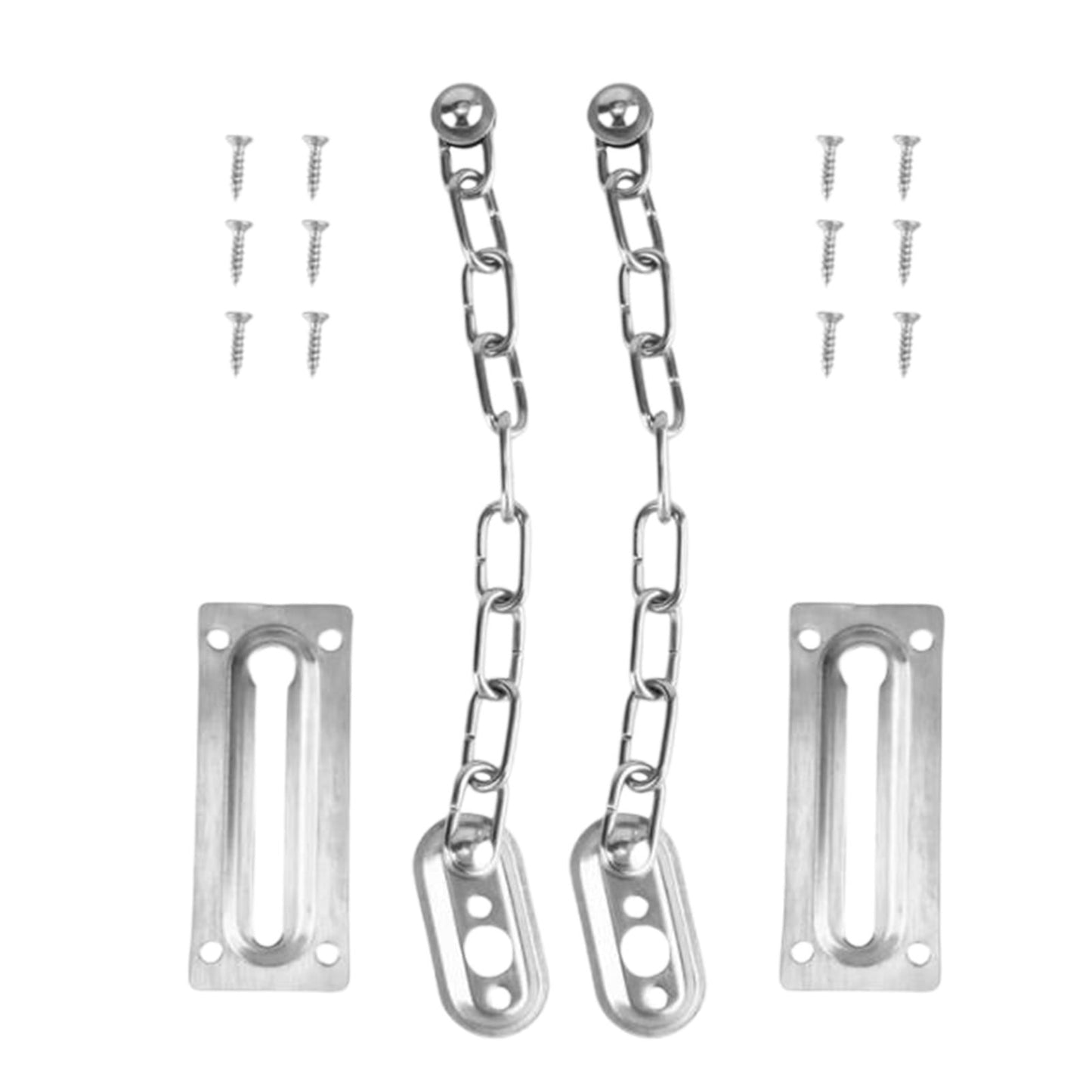 Anti-Theft Door Chain JWDX, 1 Anti-Hotlink Door Chain Lock Stainless Chain Guard Heavy Duty Door One Size Silver