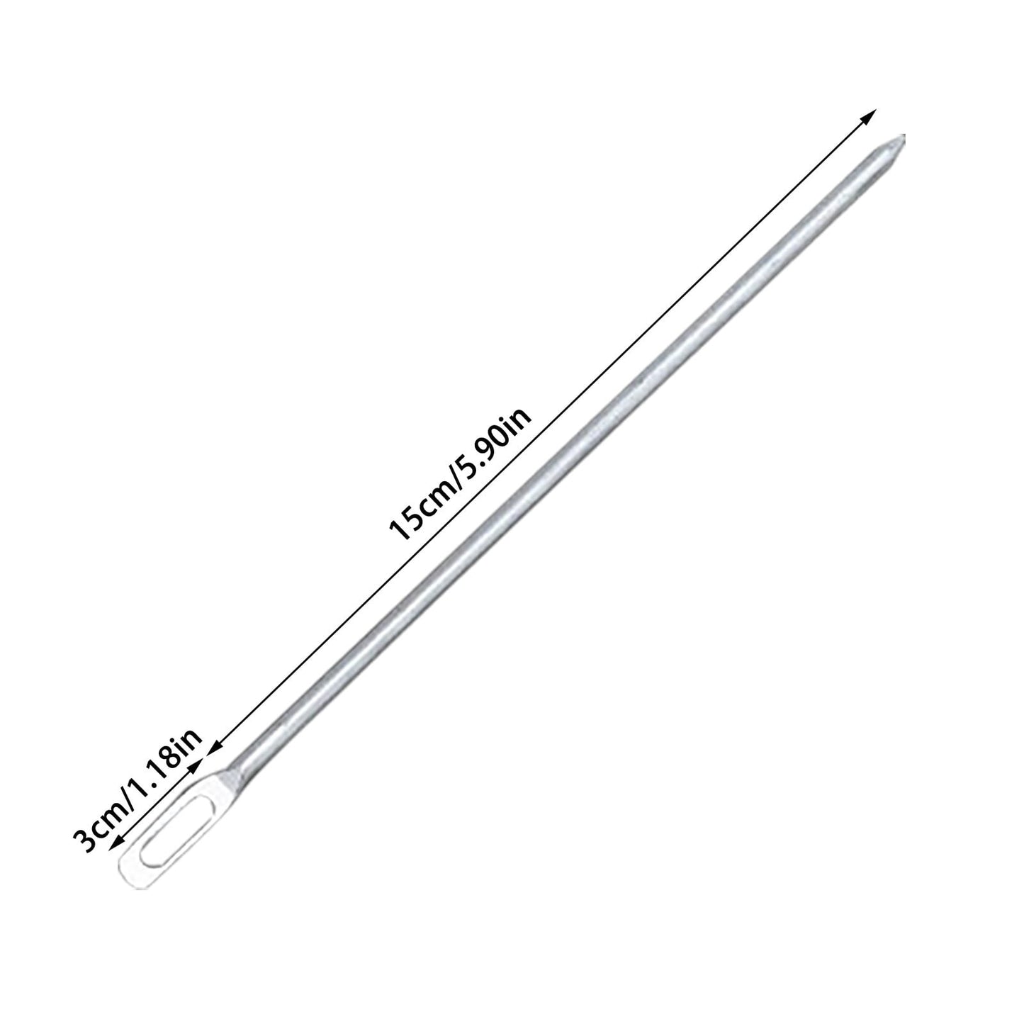 JWDX, Rope Threading Tool*1 Stainless Threader Easy Pull Bodkin Needle Threader Tweezer Metal Bodkin Ribbon Weaving Tool for Elastic Threading Sewing Machine One Size Silver
